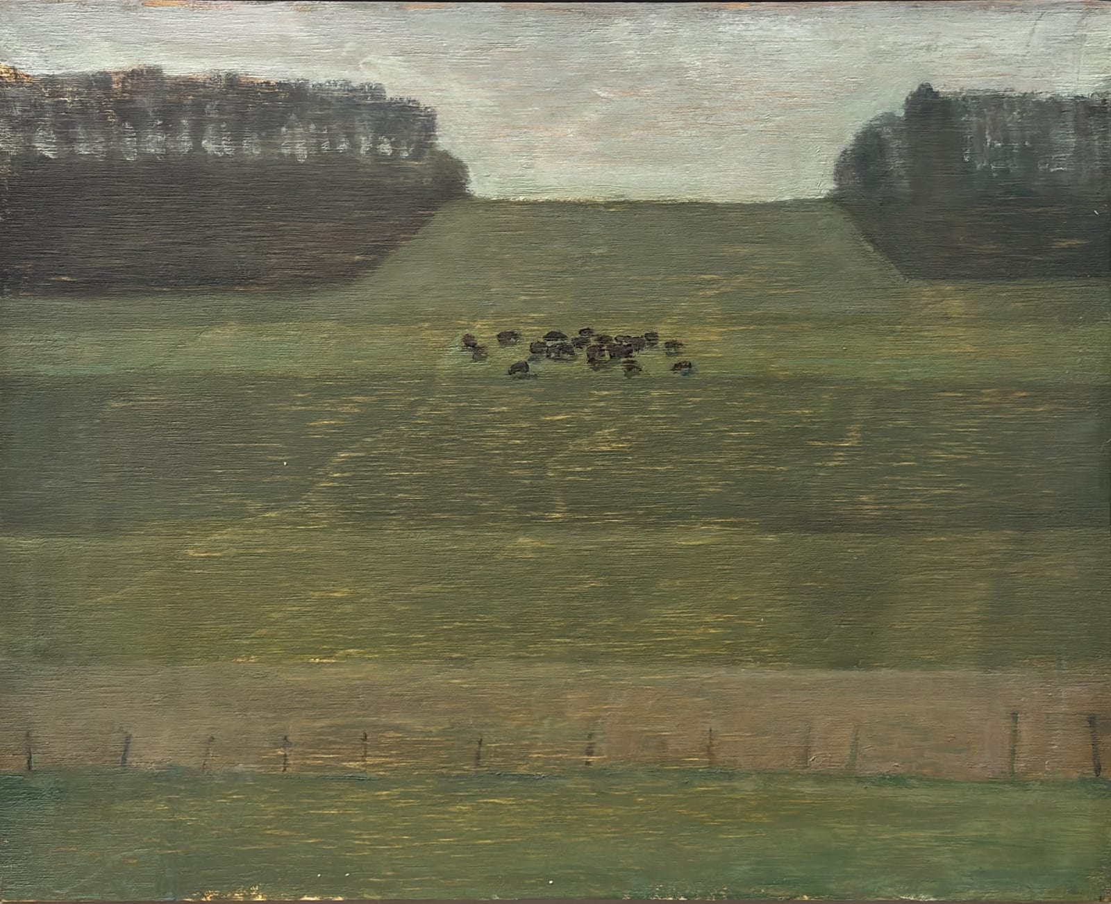 stacy caldwell , no. 18 wooded hill with clouds