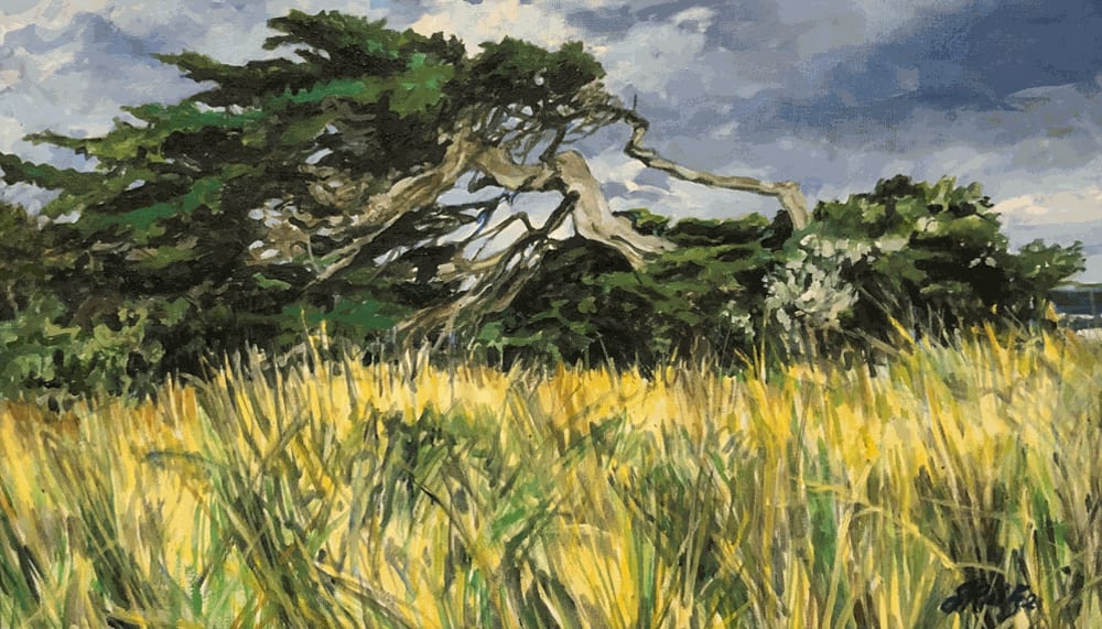 Jo Reitze, Windswept Trees (Evening)