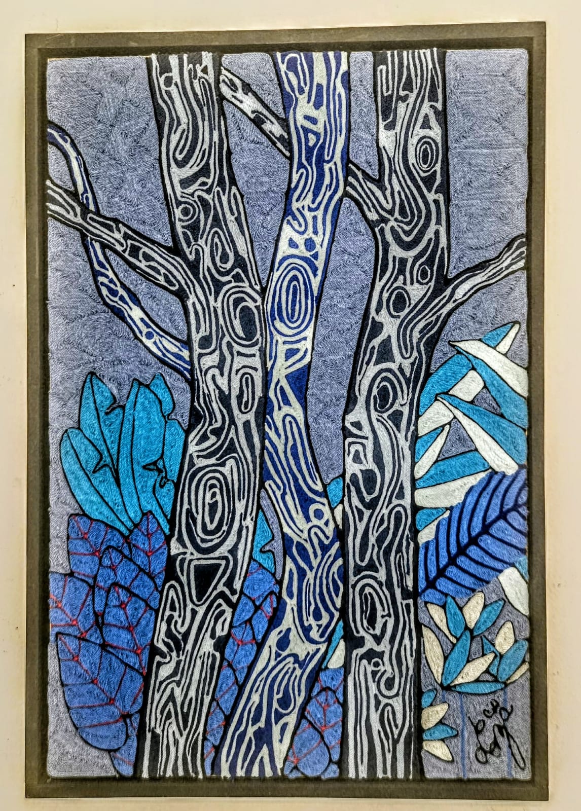 Francisco Loza, Arboles en Azul (#3)