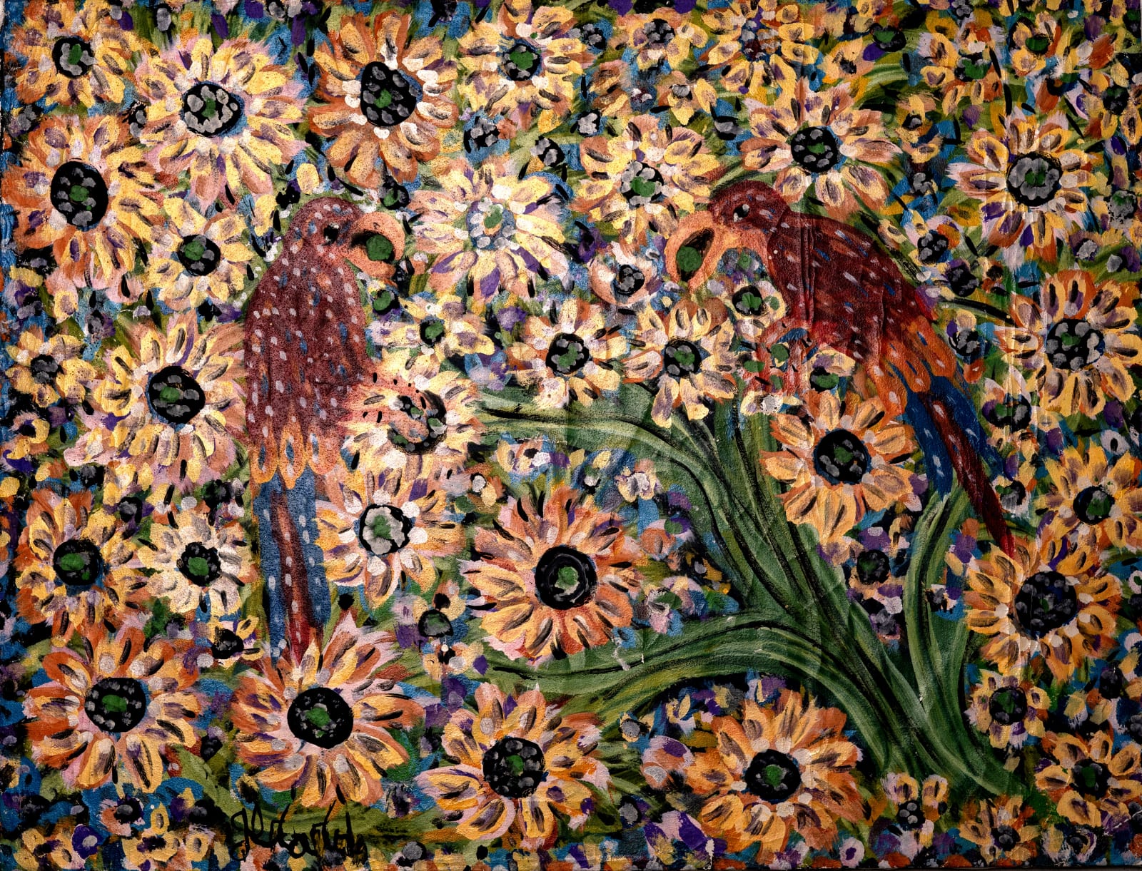 Gerard, Birds in a Flower Bush