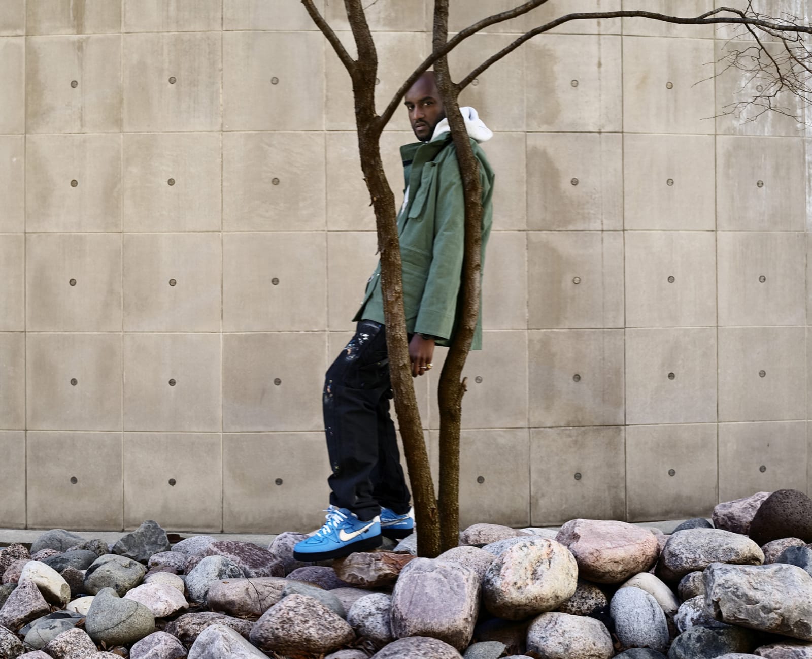 Anton Corbijn, Virgil Abloh (tree), Chicago, 2019