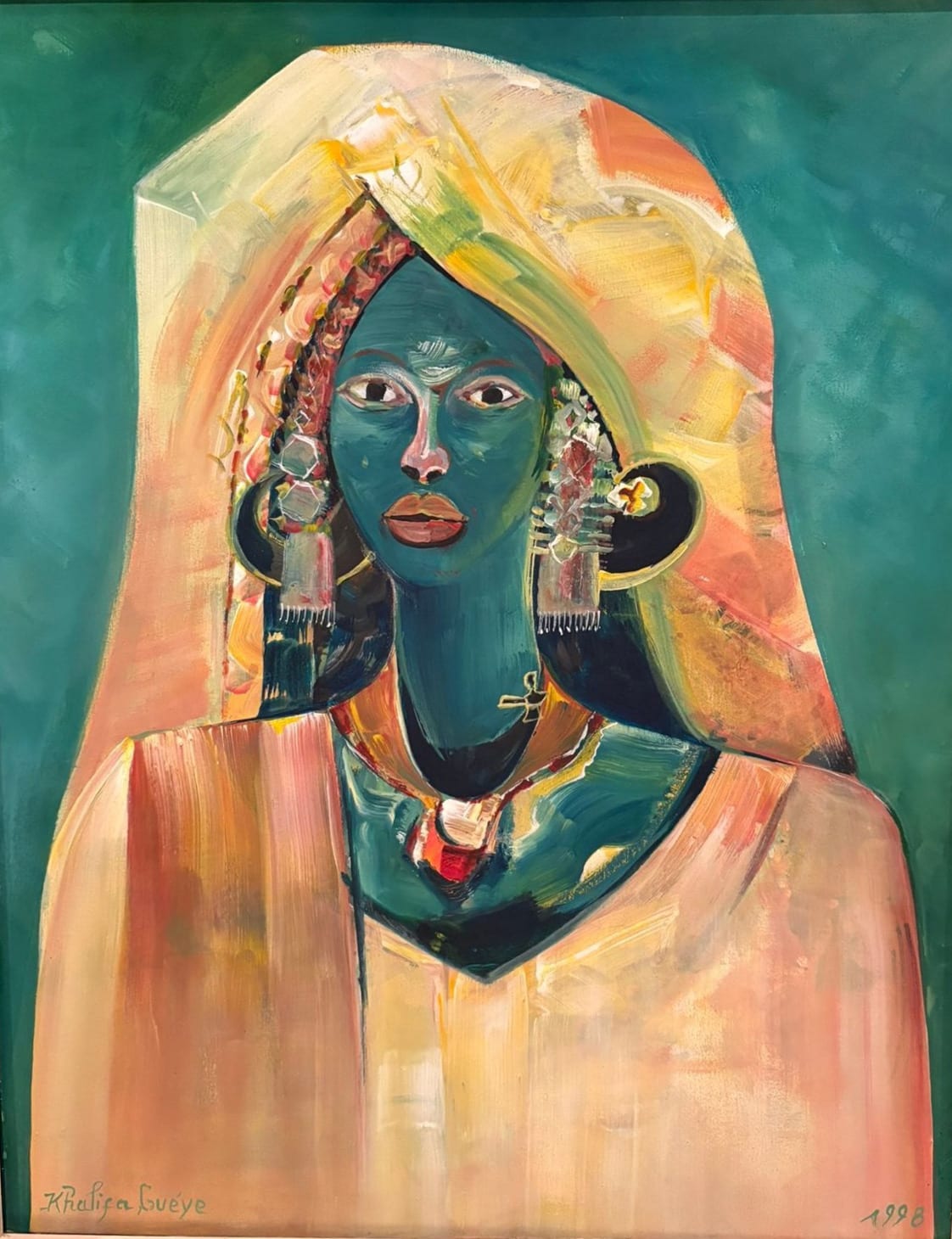 Khalifa Guéye, Portrait of a Woman, 1998
