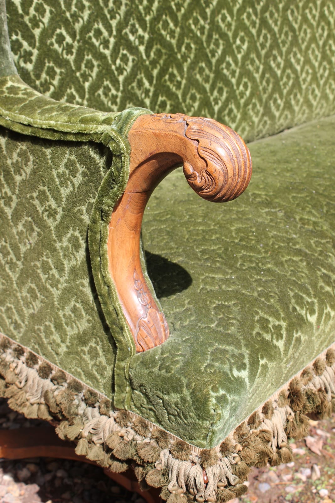 19th century baroque settee