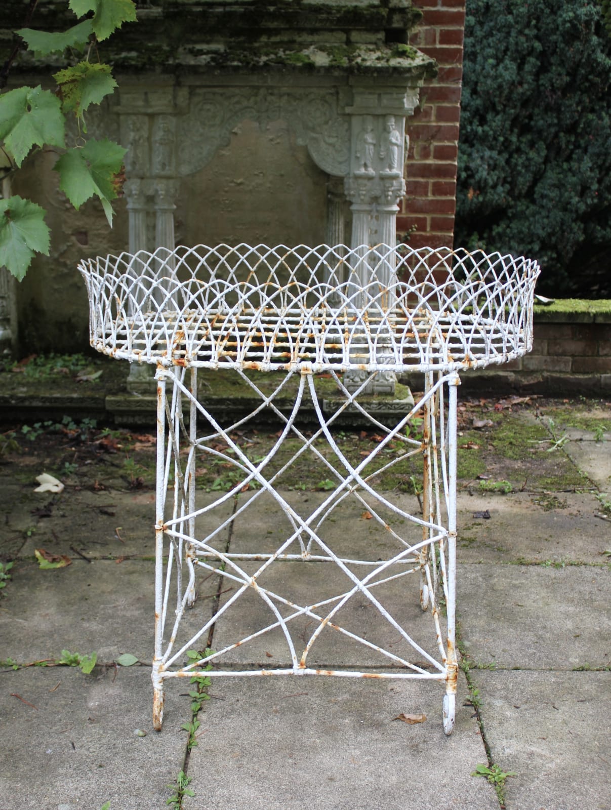 Large wire work planter , Circa 1900