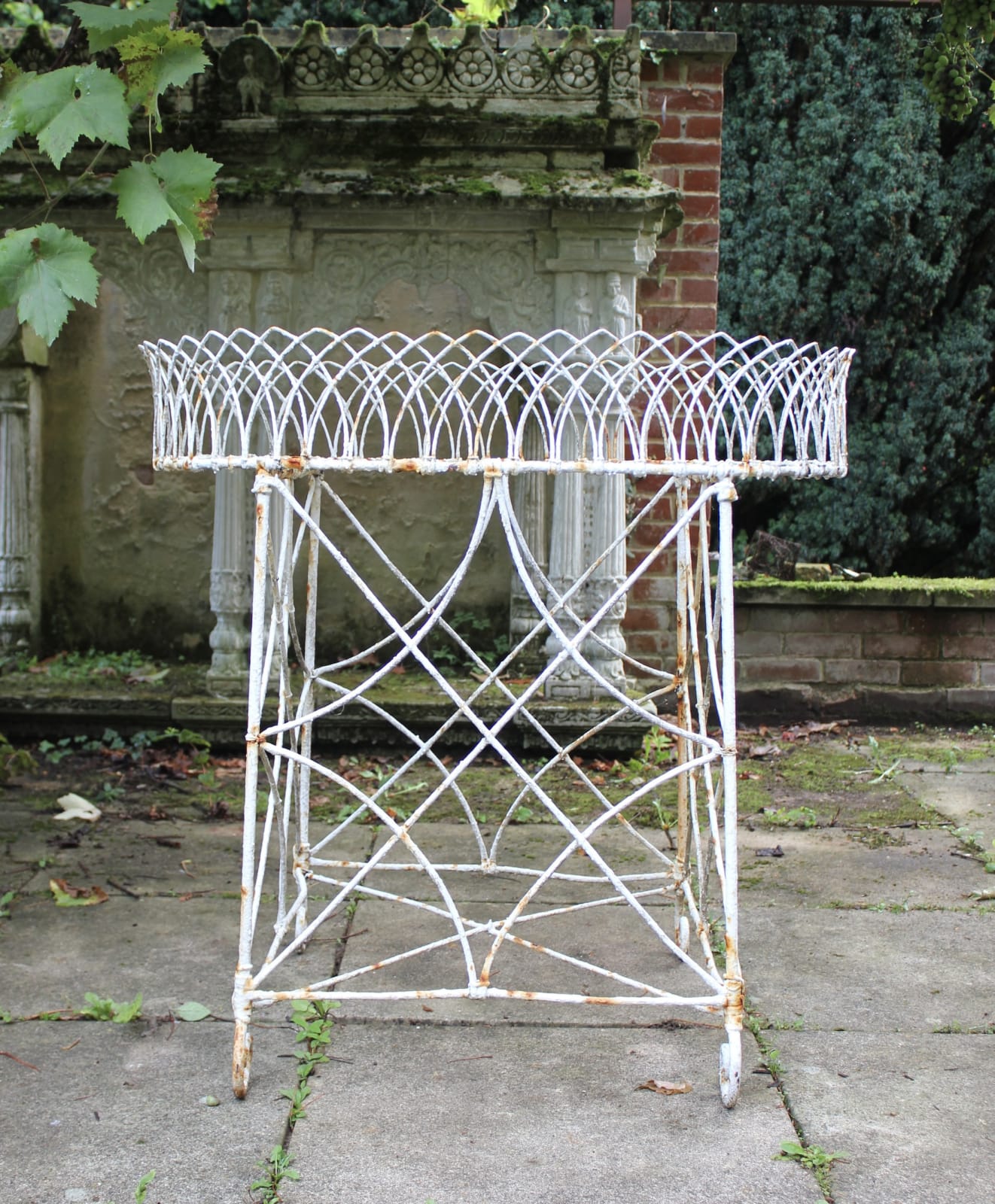 Large wire work planter , Circa 1900