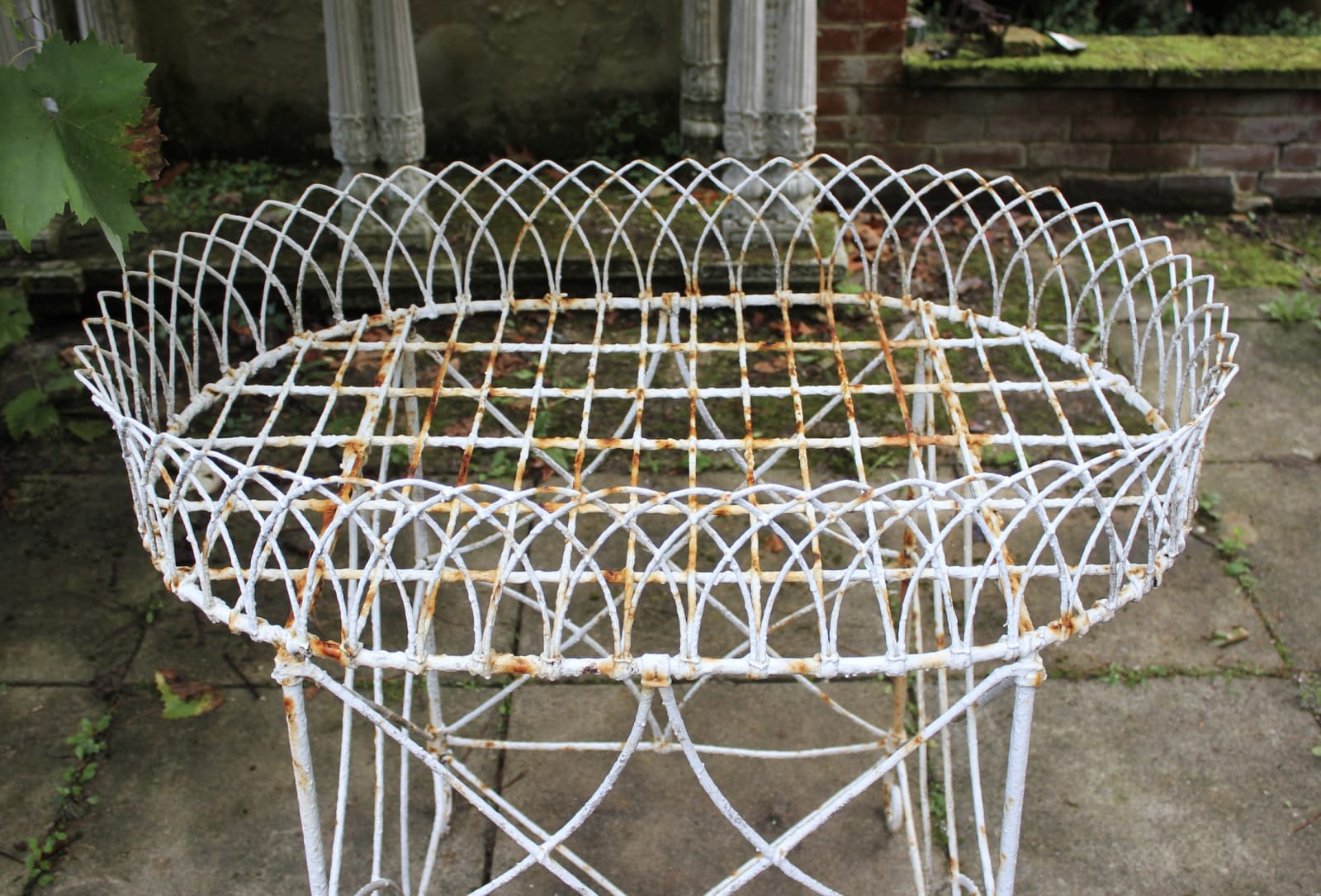 Large wire work planter , Circa 1900