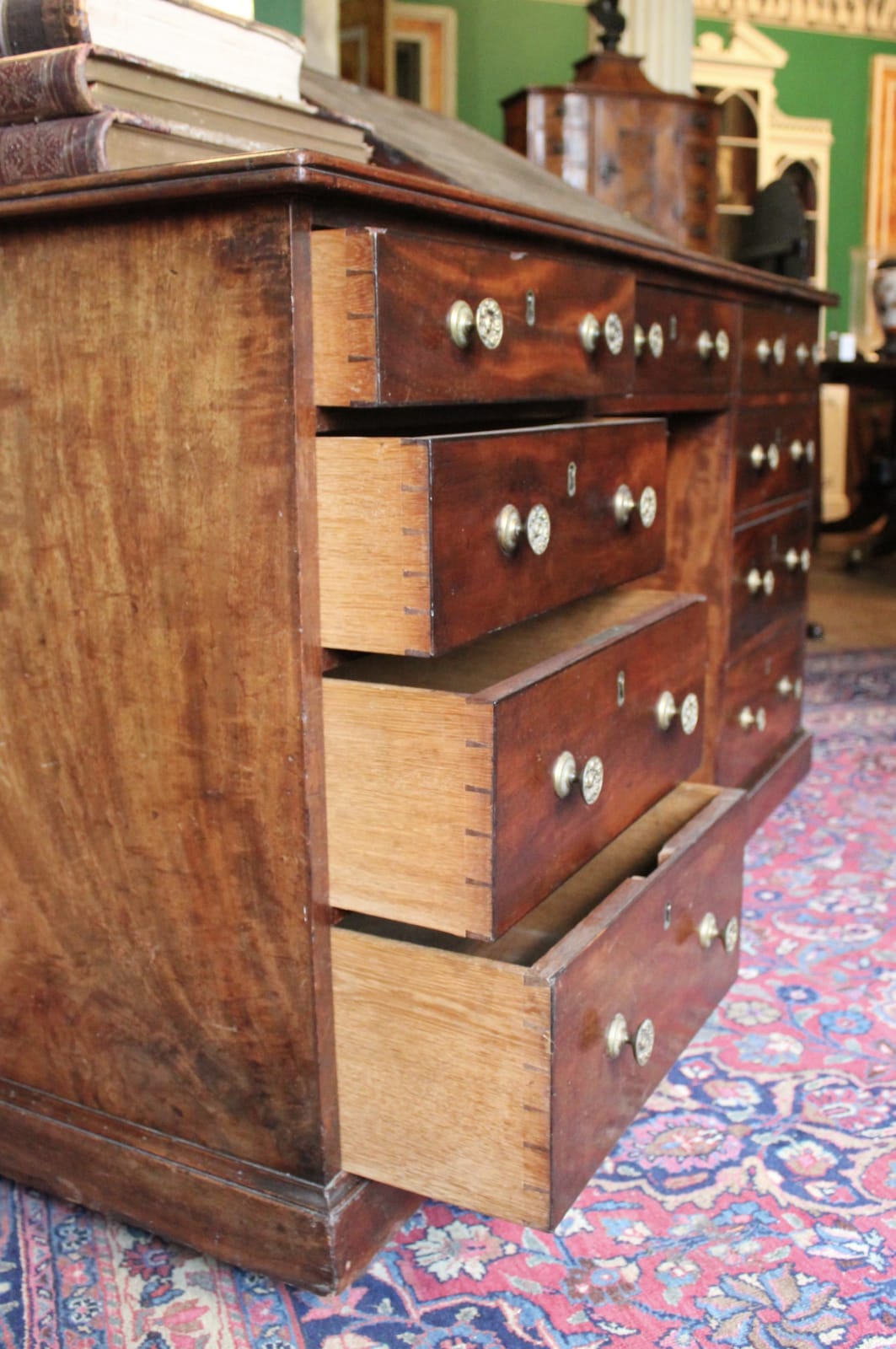 Regency mahogany partners desk, Circa 1815