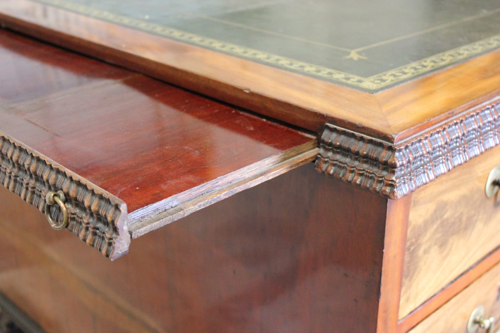 19th century mahogany partners desk