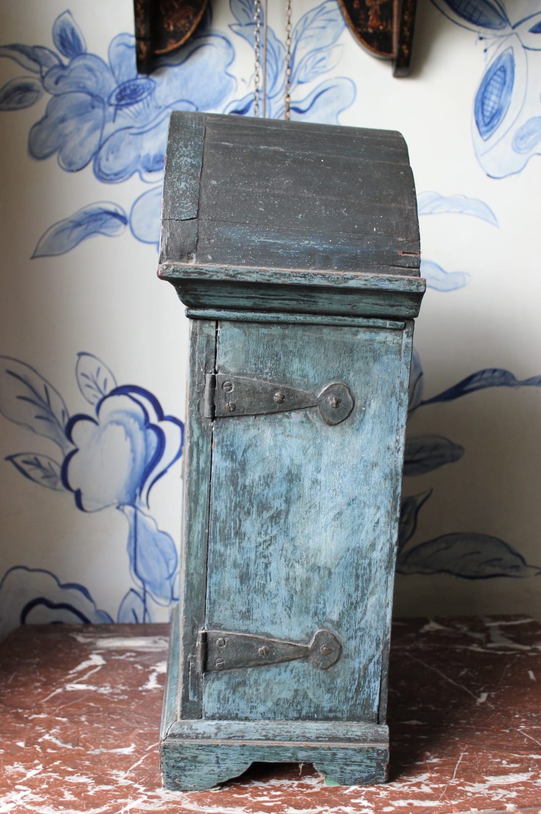 Early 18th century decorated spice cupboard
