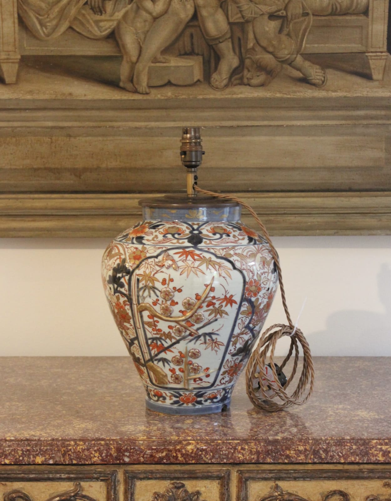 18th century Imari vase lamp