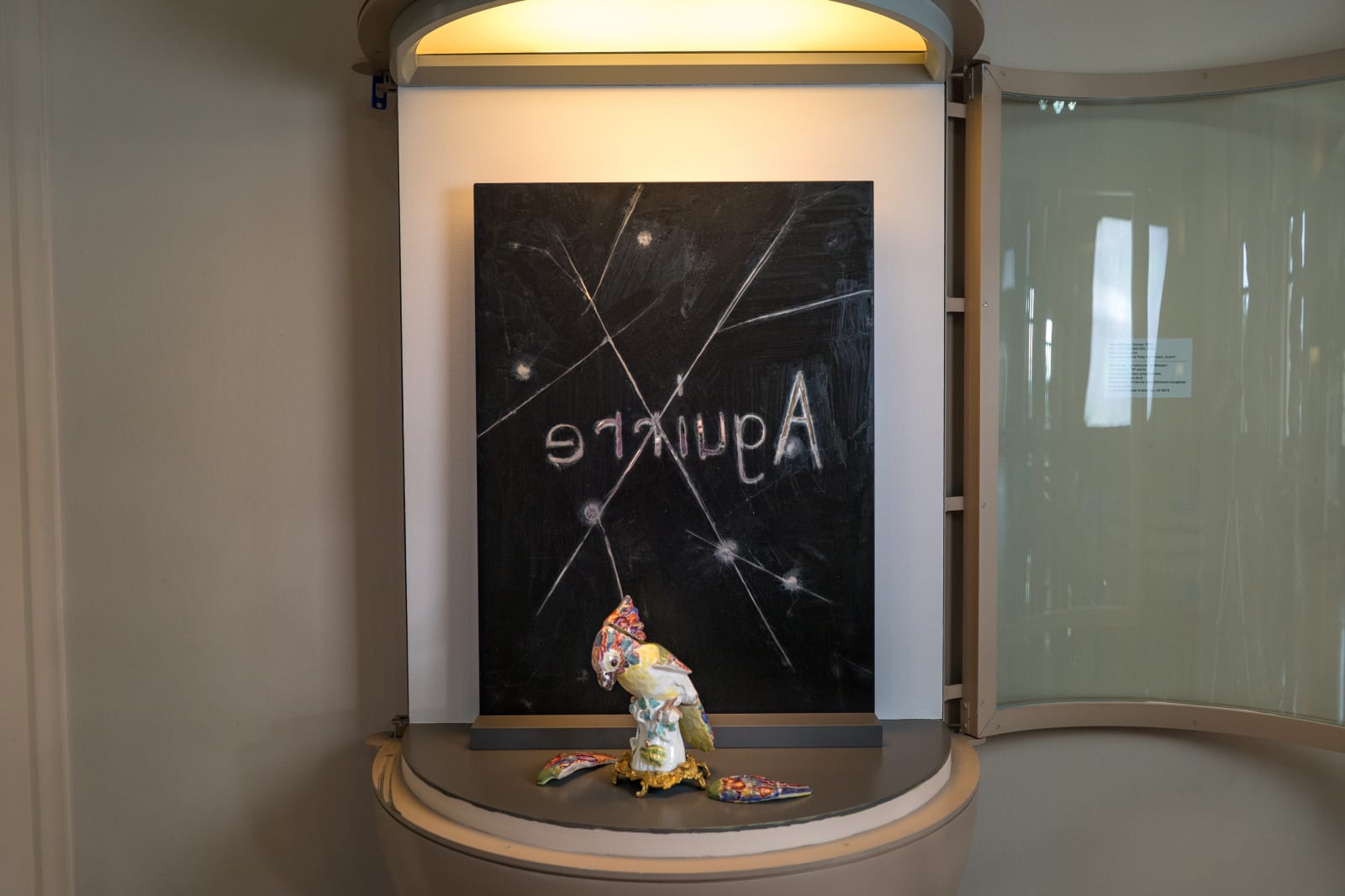 Installation view, Uwe Wittwer: Settings of Wrath, Musée Ariana, Geneva, Switzerland, 2020