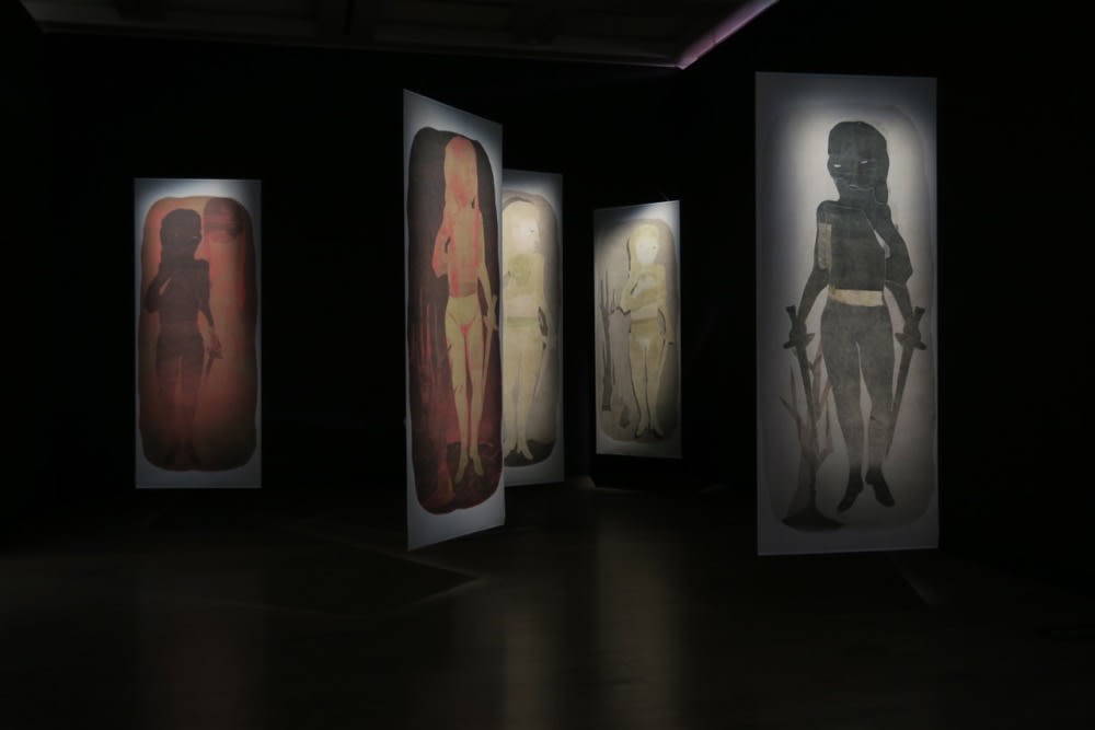 Installation view, Leiko Ikemura: Our Planet – Earth & Stars, The National Art Center, Tokyo, Japan, 2019