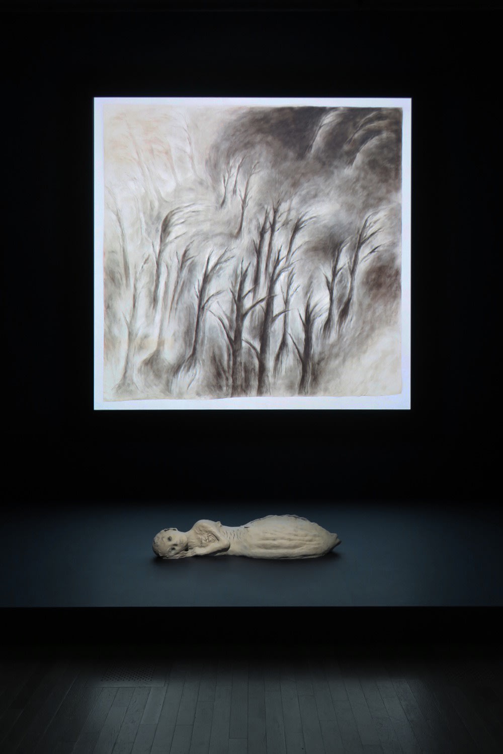 Installation view, Leiko Ikemura: Our Planet – Earth & Stars, The National Art Center, Tokyo, Japan, 2019