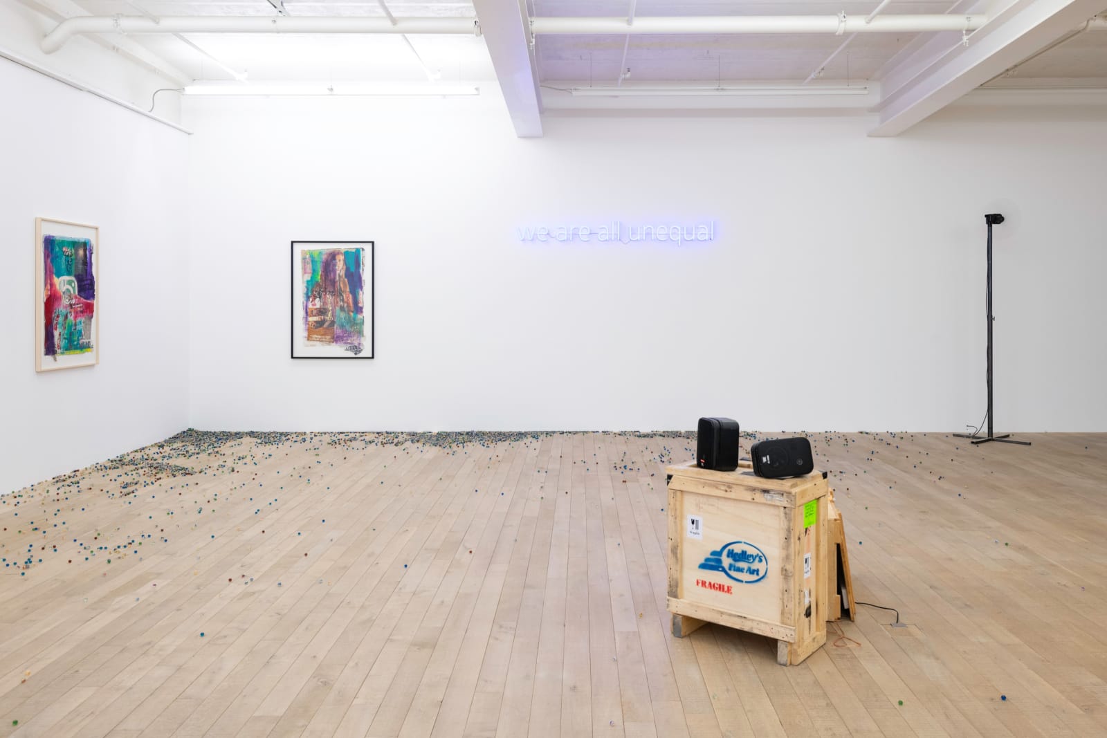 Installation view, Maja Bajevic: Watch Your Step, Galerie Peter Kilchmann, Zurich, Switzerland, 2022