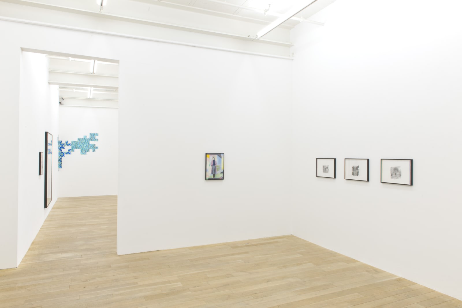 Installation view, Marc Bauer: An unser Schicksal von Heute und Morgen, Galerie Peter Kilchmann, Zurich, Switzerland, 2017, Photo: Sebastian Schaub