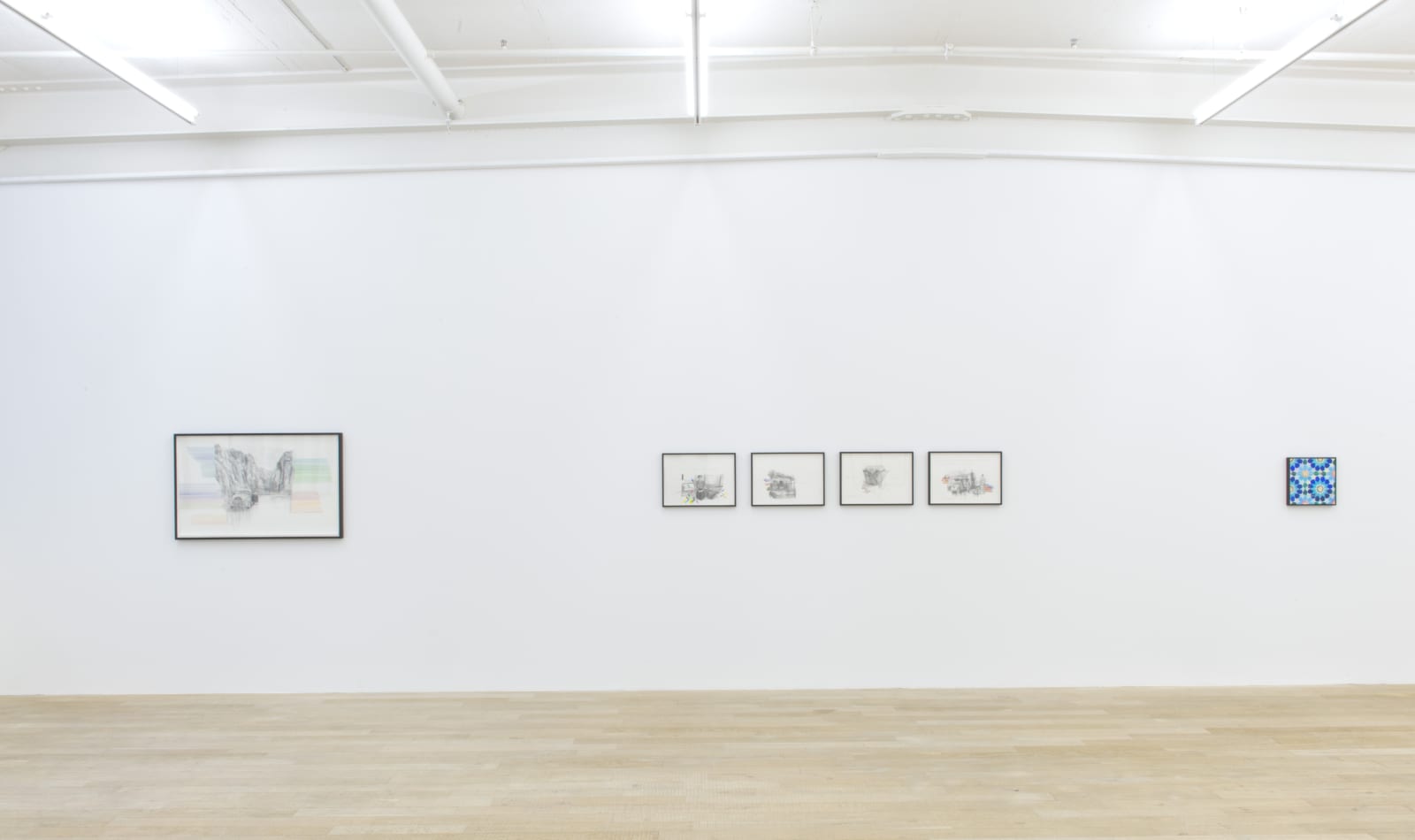 Installation view, Marc Bauer: An unser Schicksal von Heute und Morgen, Galerie Peter Kilchmann, Zurich, Switzerland, 2017, Photo: Sebastian Schaub