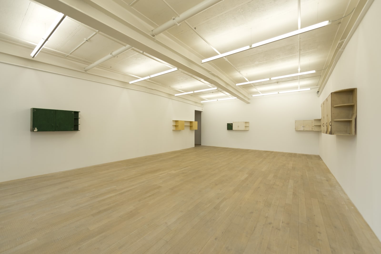 Installation view, Los Carpinteros: Susurro del Palmar - The Whisper of the Palm Grove, Galerie Peter Kilchmann, Zurich, Switzerland, 2018, Photo: Sebastian Schaub
