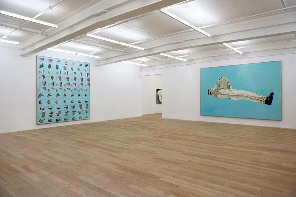 Installation view, Marc-Antoine Fehr: Fêtes, Galerie Peter Kilchmann, Zurich, Switzerland, 2014, Photo: Sebastian Schaub