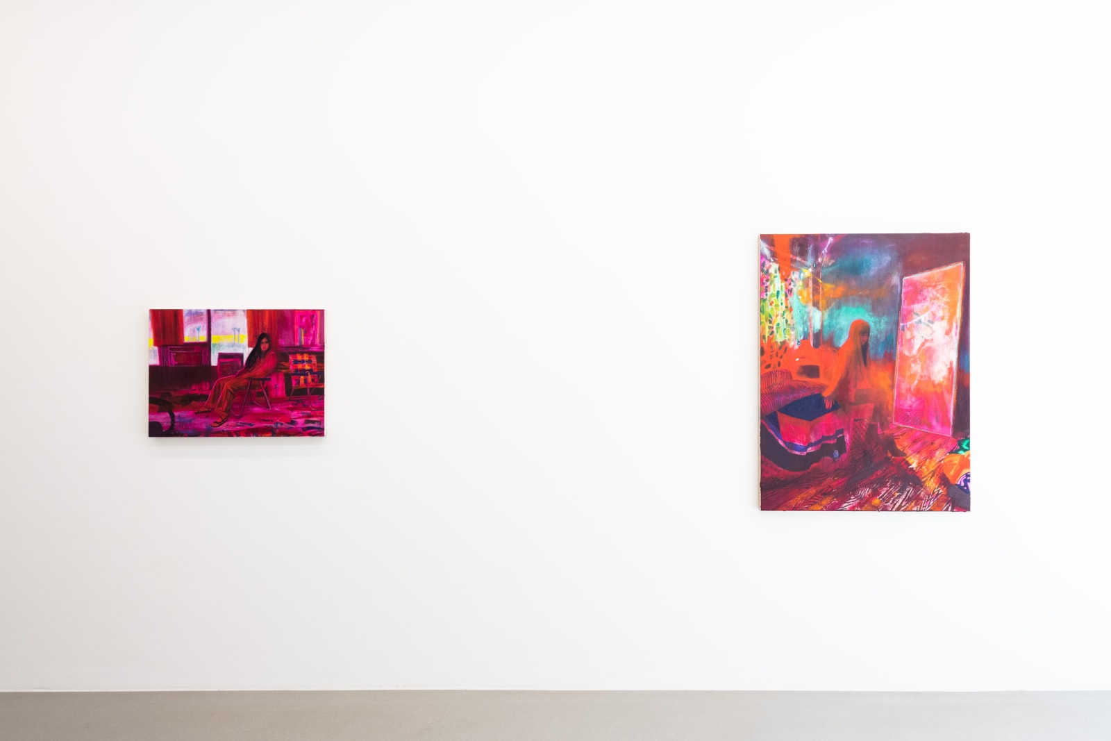 Installation view, Raffi Kalenderian: Across the Way Moved in a Pair, Galerie Peter Kilchmann, Zurich, Switzerland, 2022, Photo: Sebastian Schaub