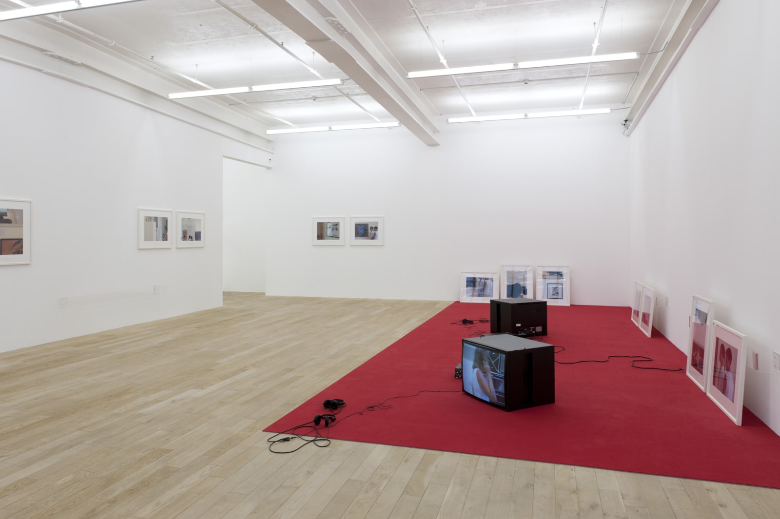 Installation view, Tobias Kaspar: Bodies in the Backdrop, Galerie Peter Kilchmann, Zurich, Switzerland, 2012