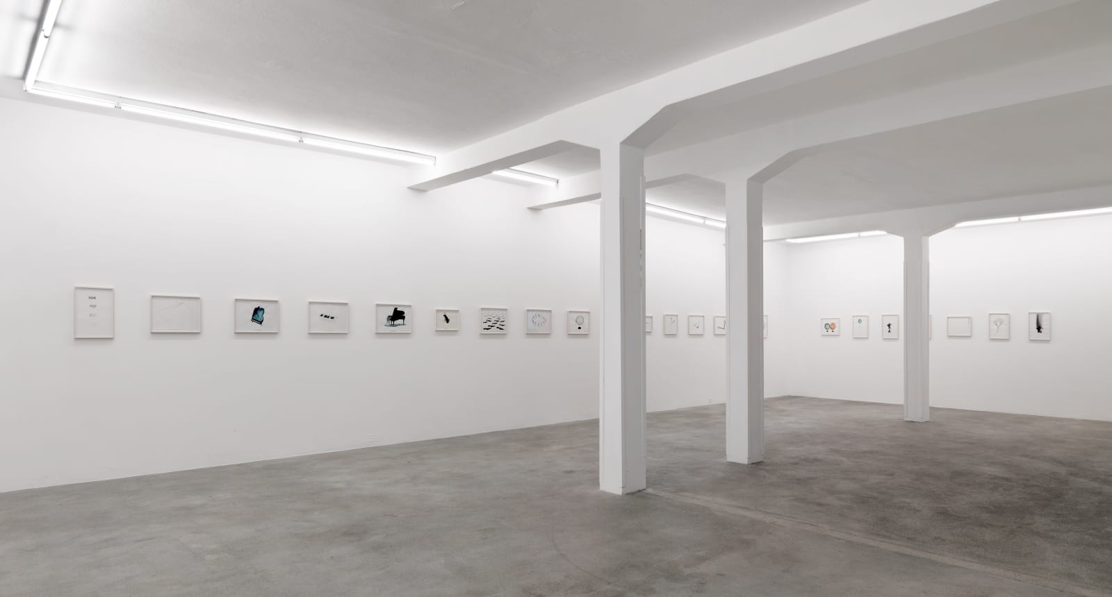 Installation view, Jorge Macchi: 'round midnight, Galerie Peter Kilchmann, Zurich, Switzerland, 2008