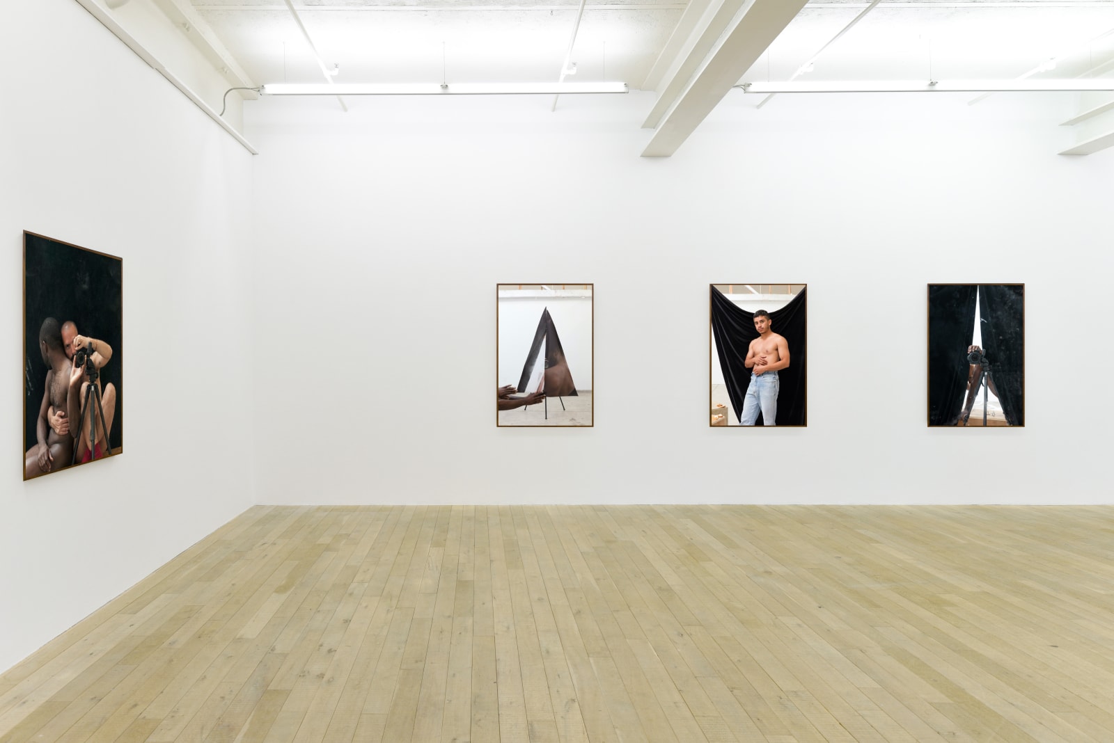 Installation view, Paul Mpagi Sepuya, Galerie Peter Kilchmann, Zurich, Switzerland, 2020, Photo: Sebastian Schaub