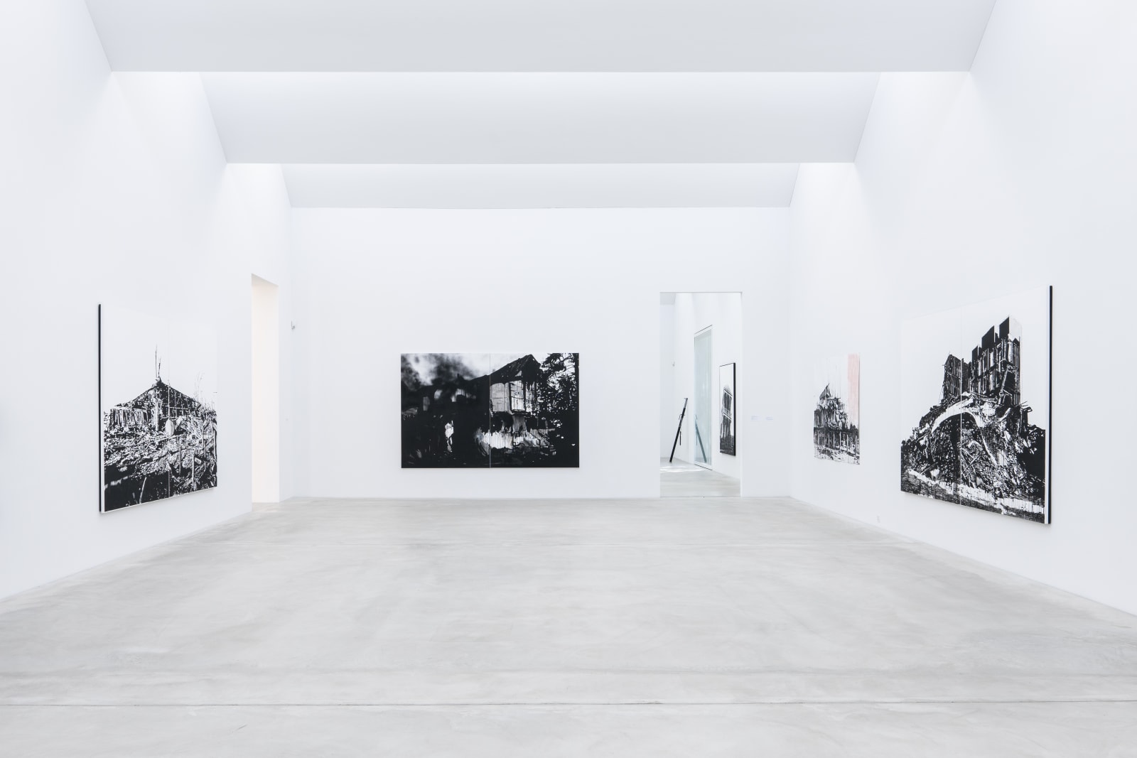 Installation view, Monica Bonvicini: Hurricanes and Other Catastrophes, Kunstmuseum Winterthur, Winterthur, Switzerland, 2022