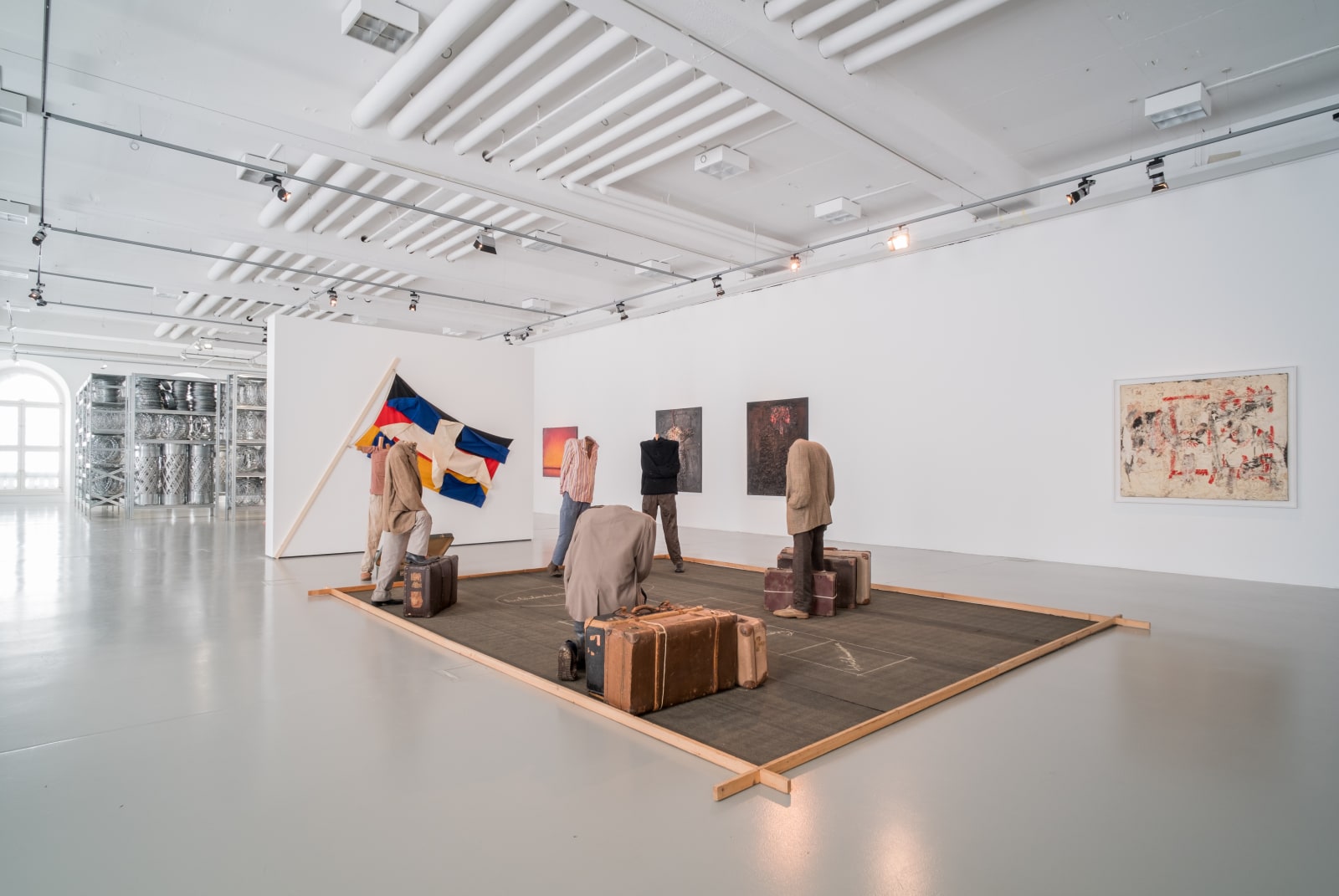 Installation view, Vlassis Caniaris: Learning from Athens, Dokumenta 14, Kassel, Germany, 2017