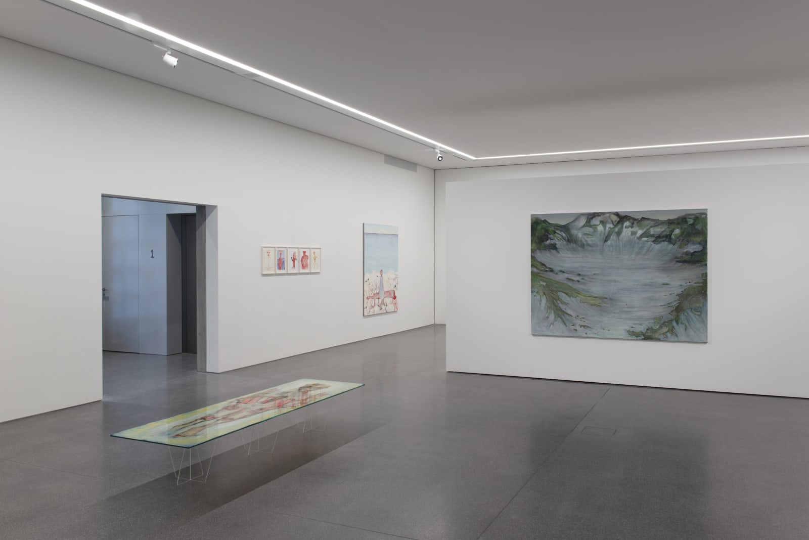 Installation view, Andriu Deplazes: Rote Augen, Bündner Kunstmuseum Chur, Chur, Switzerland, 2019