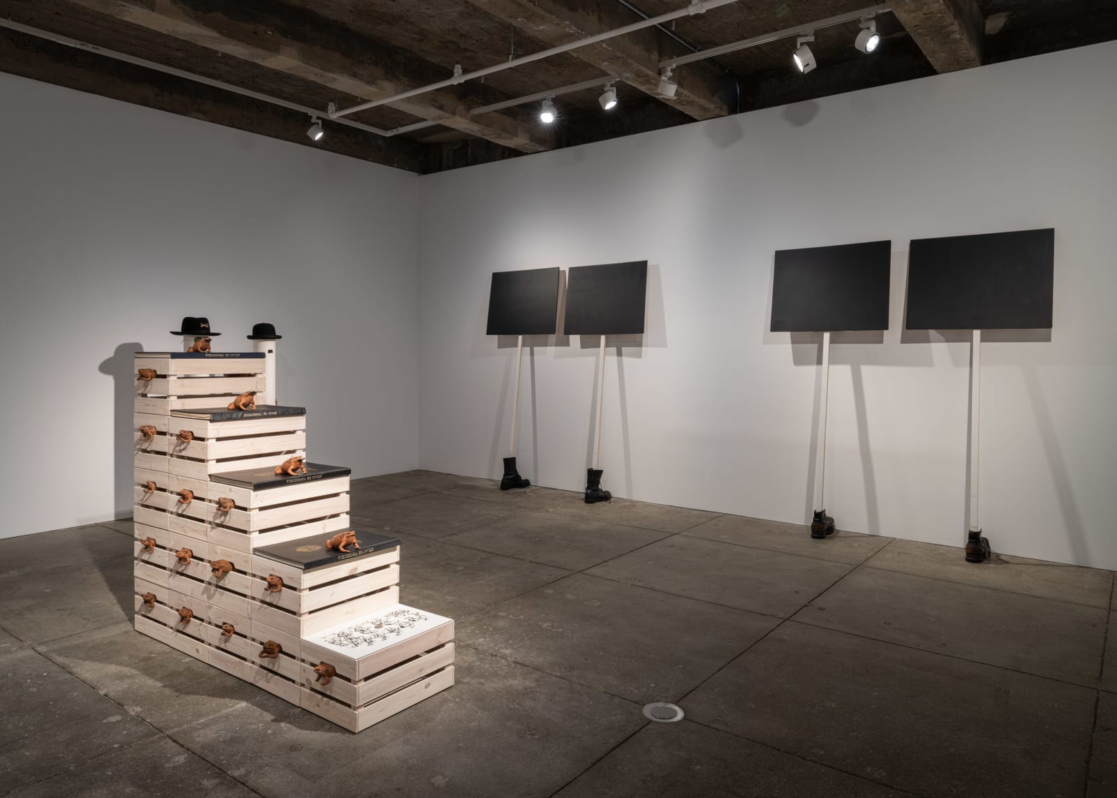 Installation views: Javier Téllez, Amerika, CARA Foundation, New York, 2024. Photos: Kris Graves.