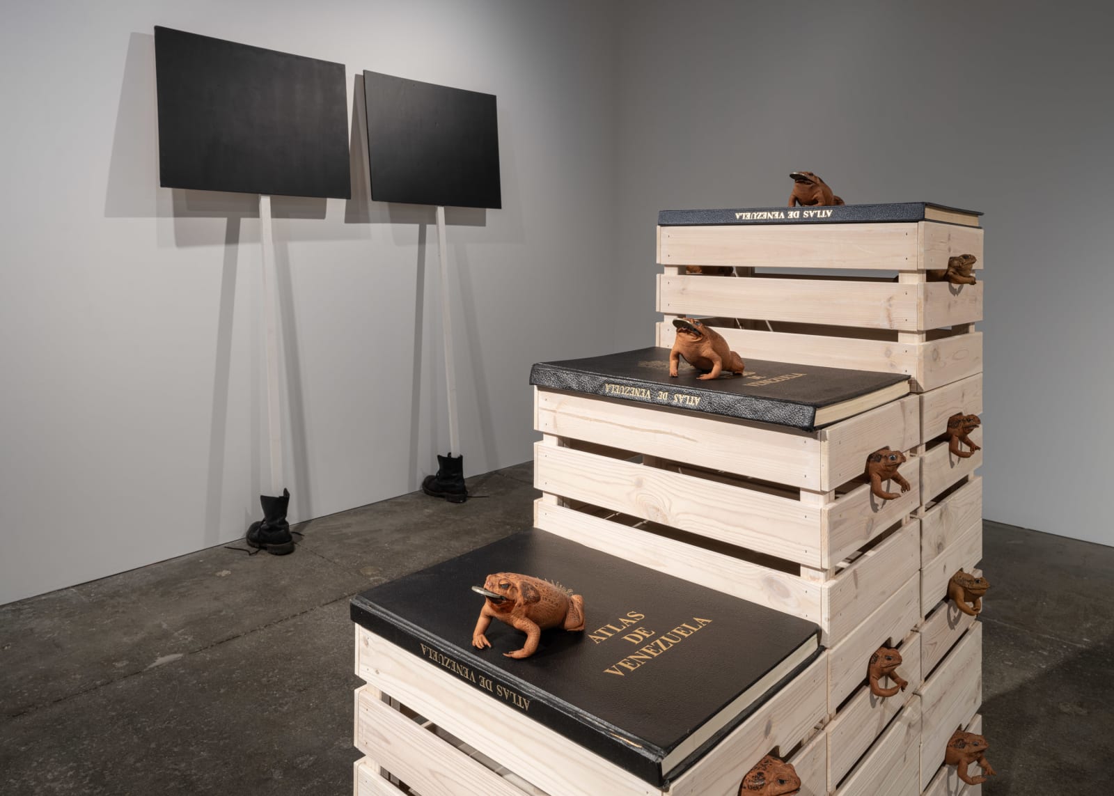 Installation views: Javier Téllez, Amerika, CARA Foundation, New York, 2024. Photos: Kris Graves.