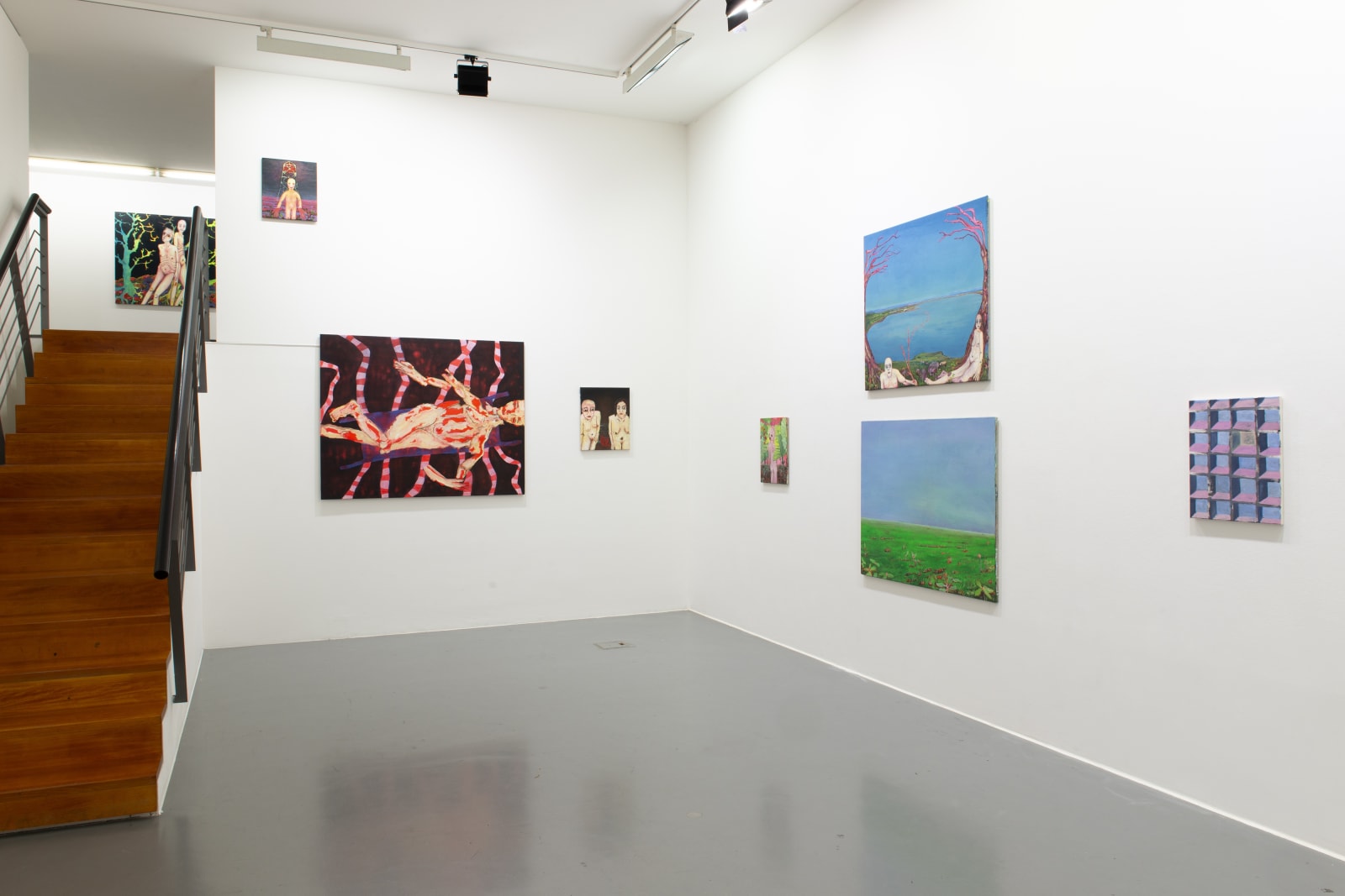 Installation view, Andriu Deplazes: Körper, Blume, Wasser, Gras, Kunstverein Friedrichshafen, Friedrichshafen, Germany, 2018