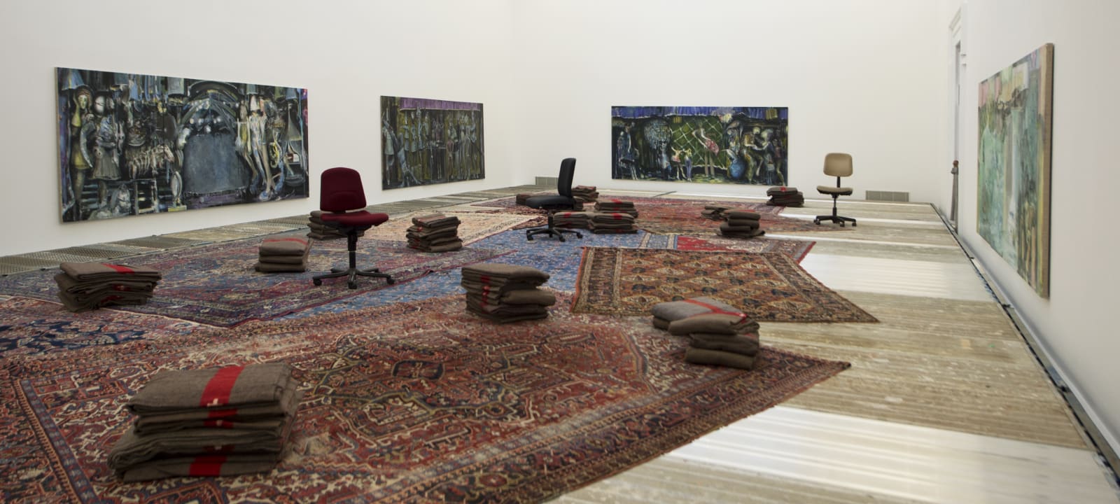Installation view, Valérie Favre: Une exposition monographique, Musée d'art et d'histoire, Neuchâtel, Switzerland, 2017-2018