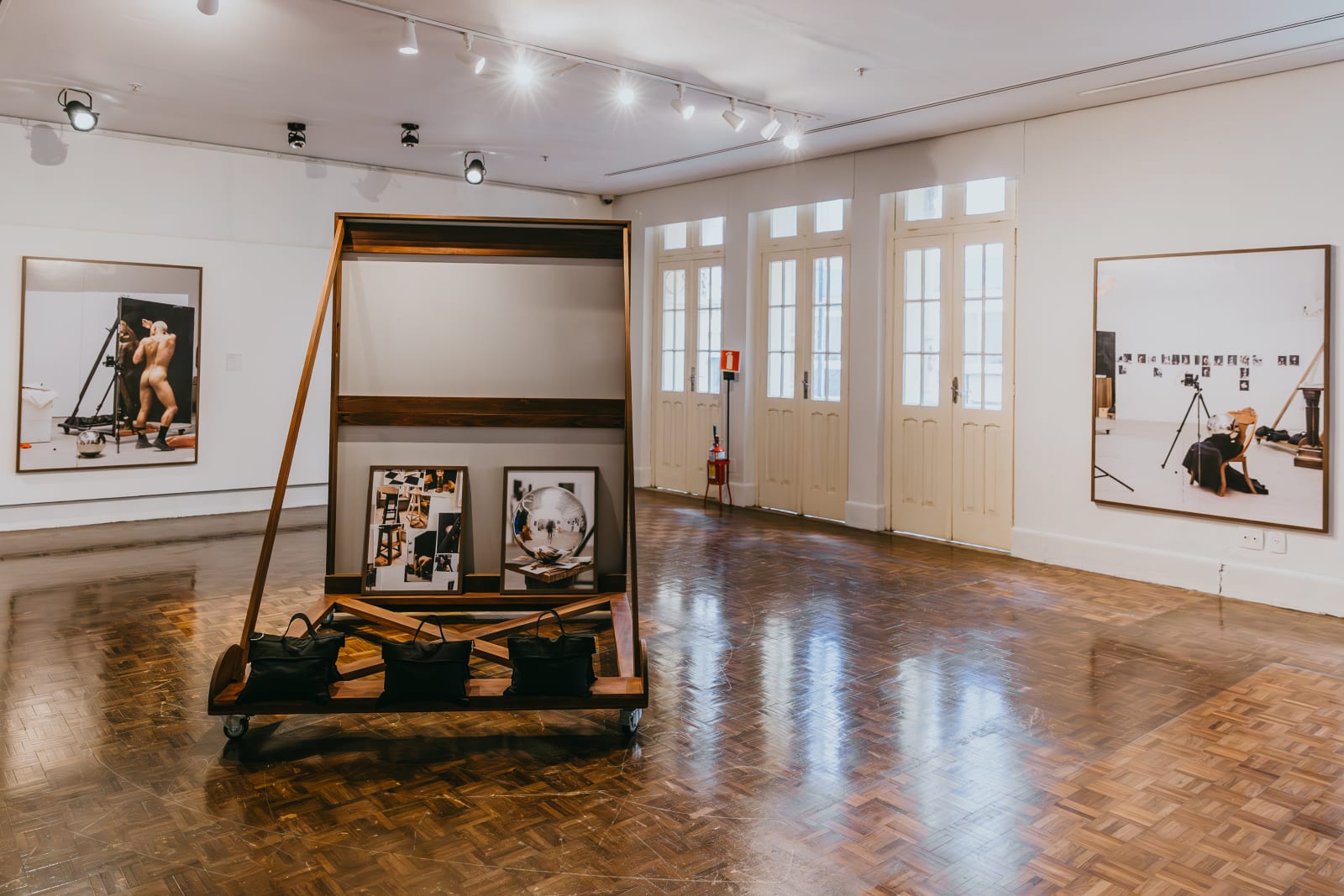 Installation views: Paul Mpagi Sepuya, The Dilation of the Pupils, Espaço Força e Luz, 14th Mercosul Biennial, Porto Alegre, Brazil, 2025. Photo: Thiele Elissa