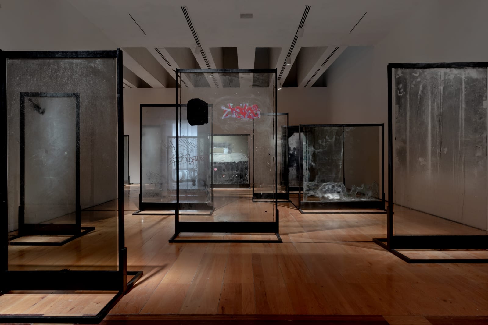 Exhibition views: Teresa Margolles, Cómo Salimos?, Museum MARCO, Monterrey, Mexico. Photos: Arthur Mora