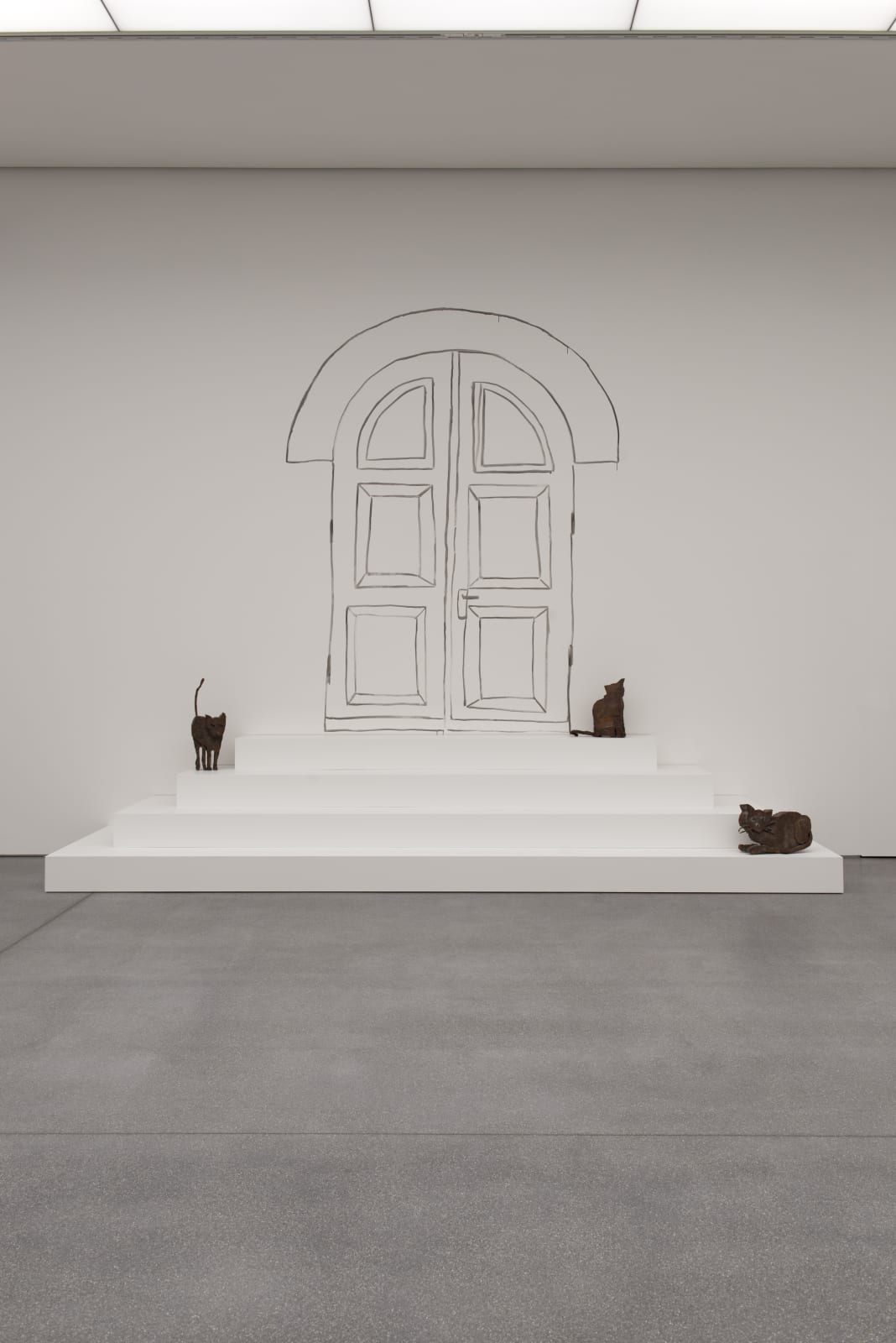 Installation view, Zilla Leutenegger: Espèces d'espaces, Bündner Kunstmuseum Chur, Chur, Switzerand, 2021