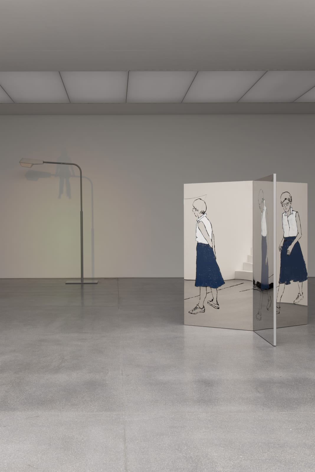 Installation view, Zilla Leutenegger: Espèces d'espaces, Bündner Kunstmuseum Chur, Chur, Switzerand, 2021