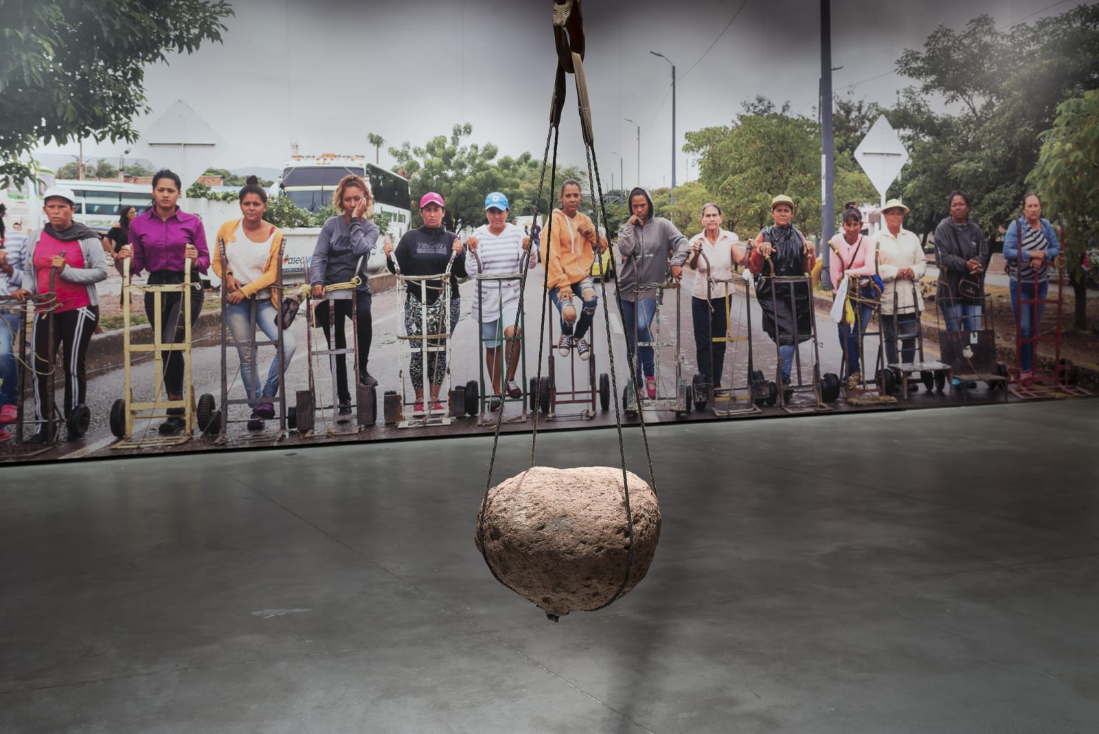 Installation view, Teresa Margolles: The Stone, Es Baluard, Palma de Mallorca, Spain, 2021