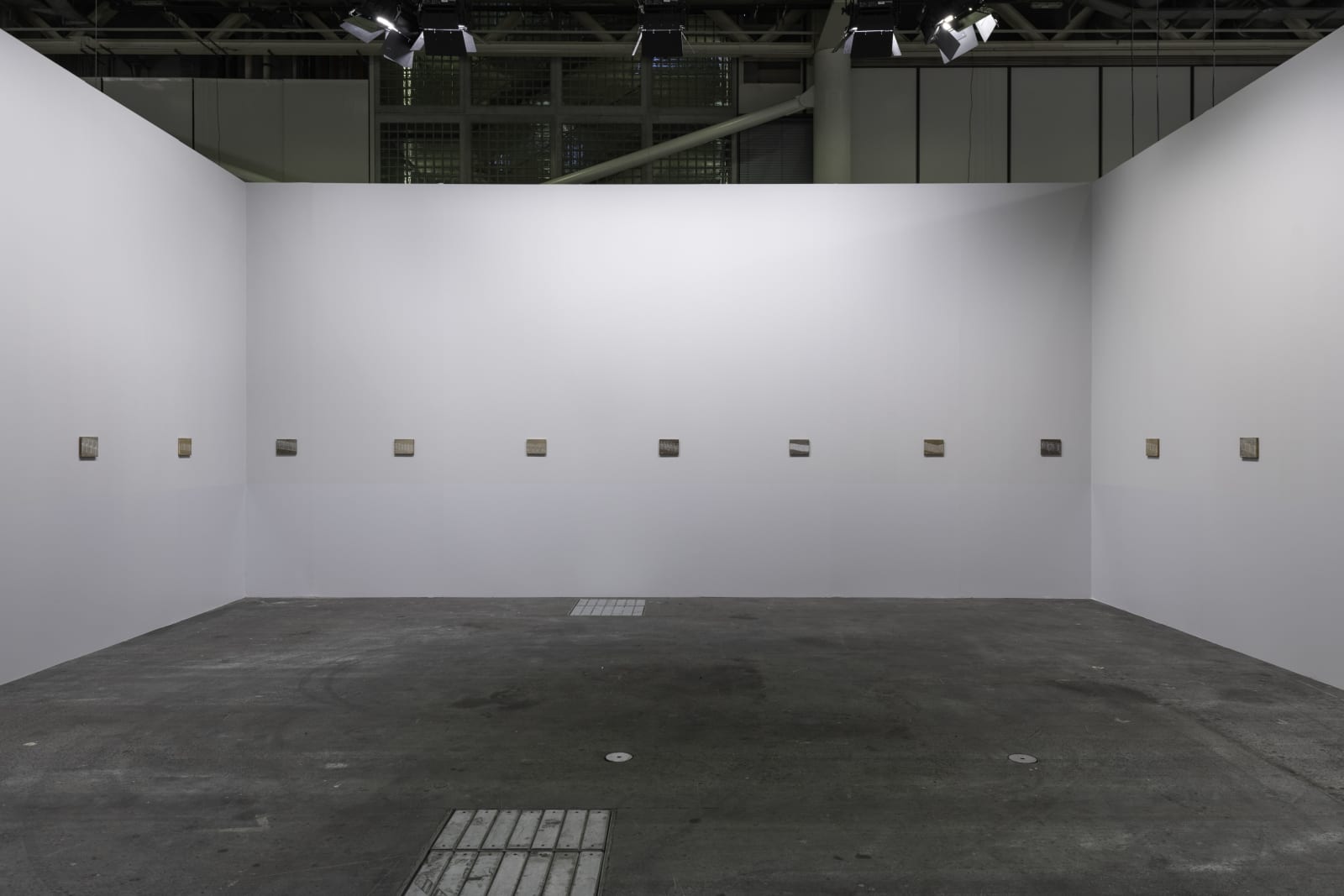 Francis Alÿs, Border Barriers Typology: Cases #1 to #23 (2019-2021), Installation view, Art Basel, 2022, Photo: Sebastian Schaub