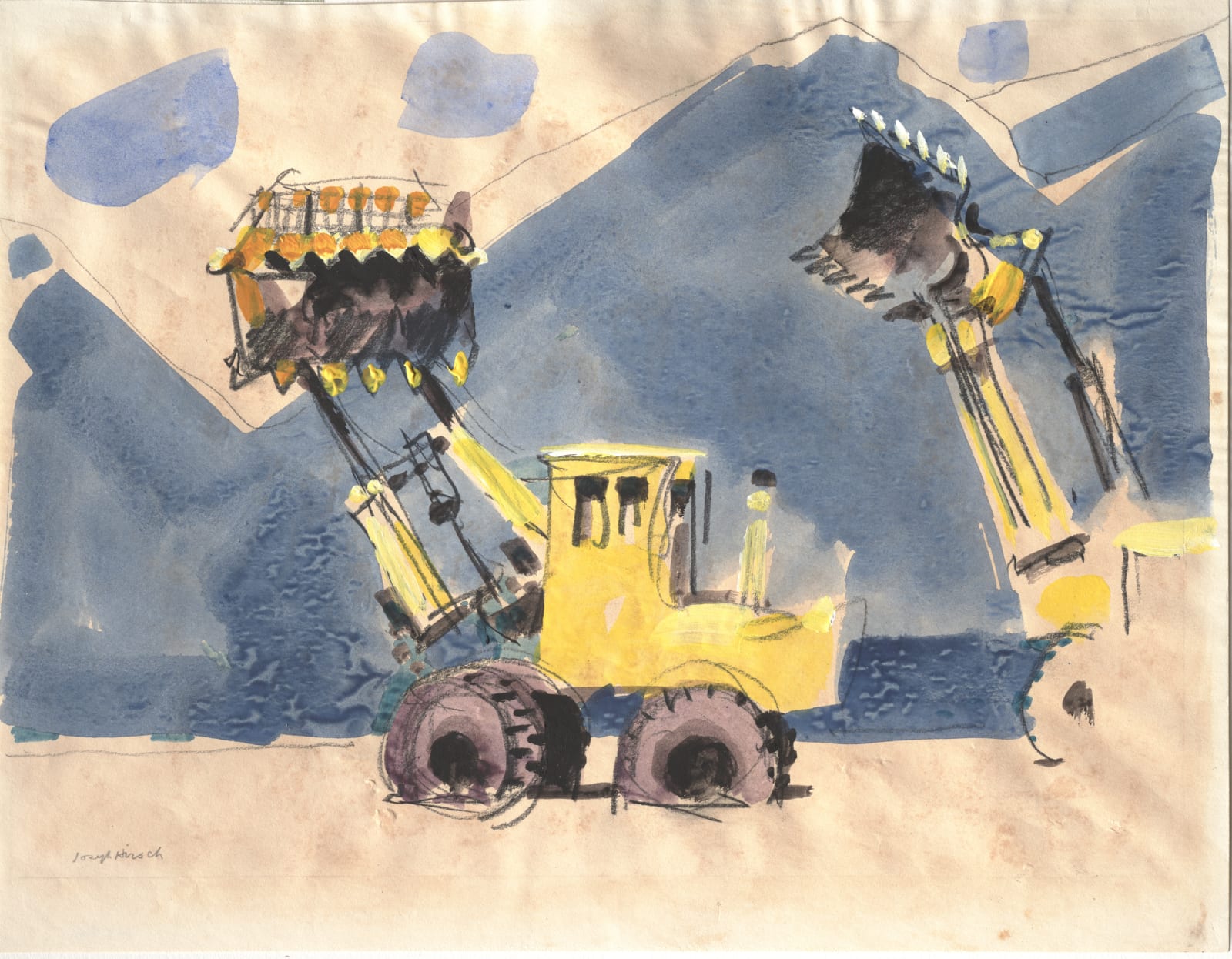 Joseph Hirsch, Construction at Soldier Creek #1, 1972