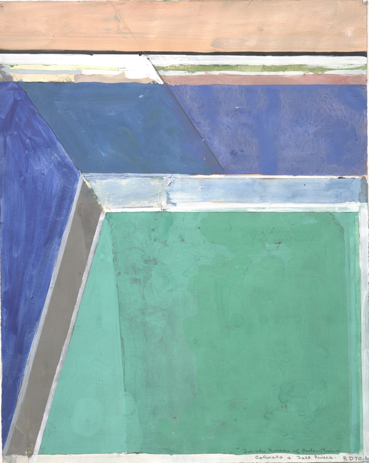 Richard Diebenkorn, Lower Colorado #1, 1970