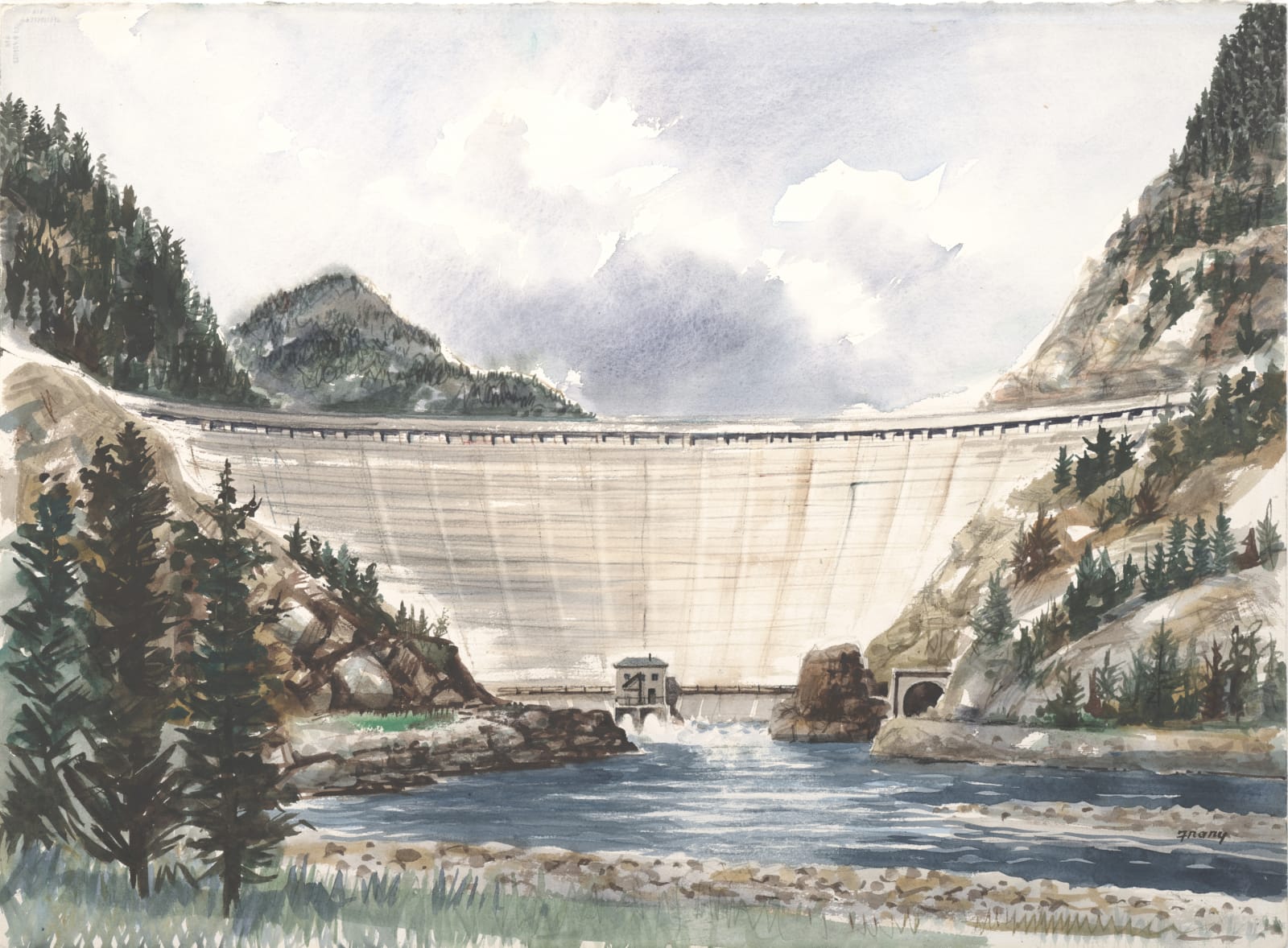 Michael Frary, Gibson Dam, 1970