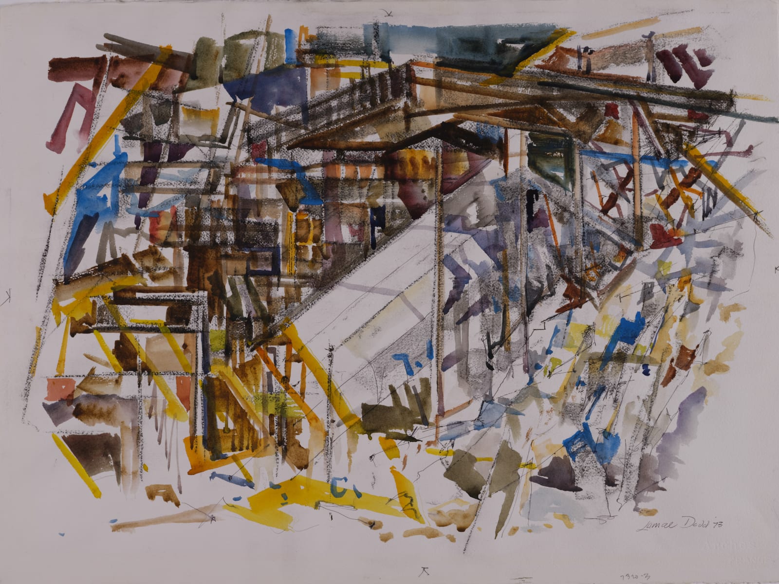 Lamar Dodd, Coulee Construction #1, 1973