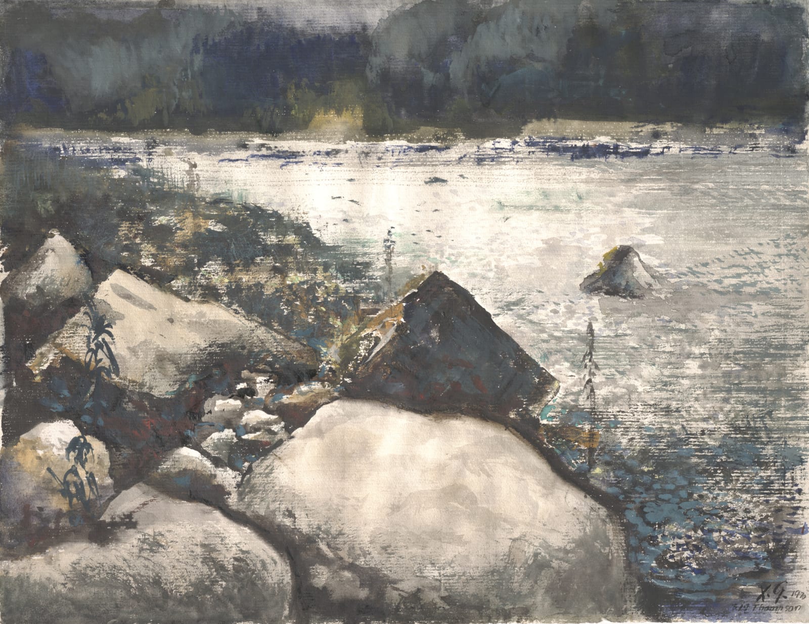 Xavier Gonzalez, Big Thompson (From the Shoreline), 1970