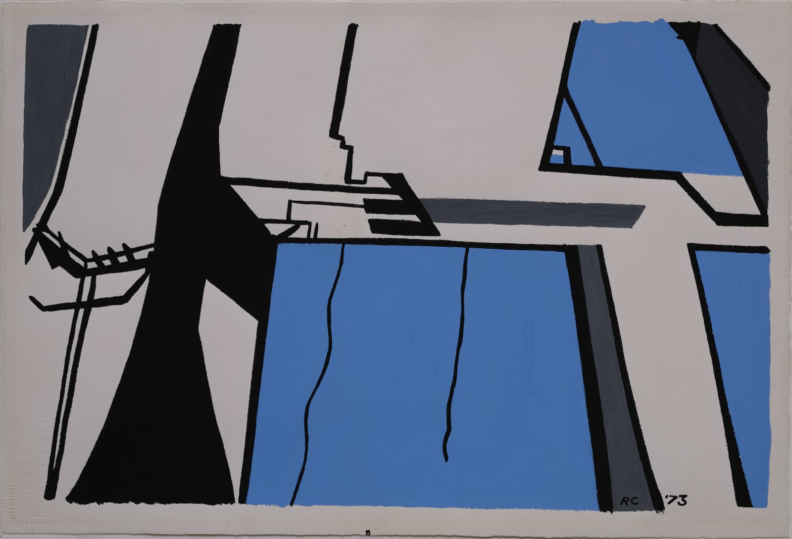 Ralston Crawford, Coustruction #2 - Grand Coulee, 1973