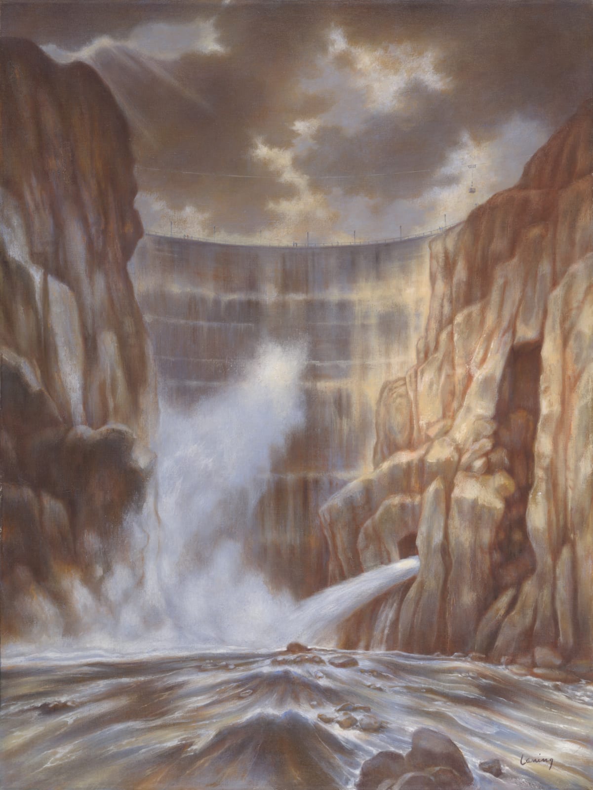 Edward Laning, Buffalo Bill Dam, 1969