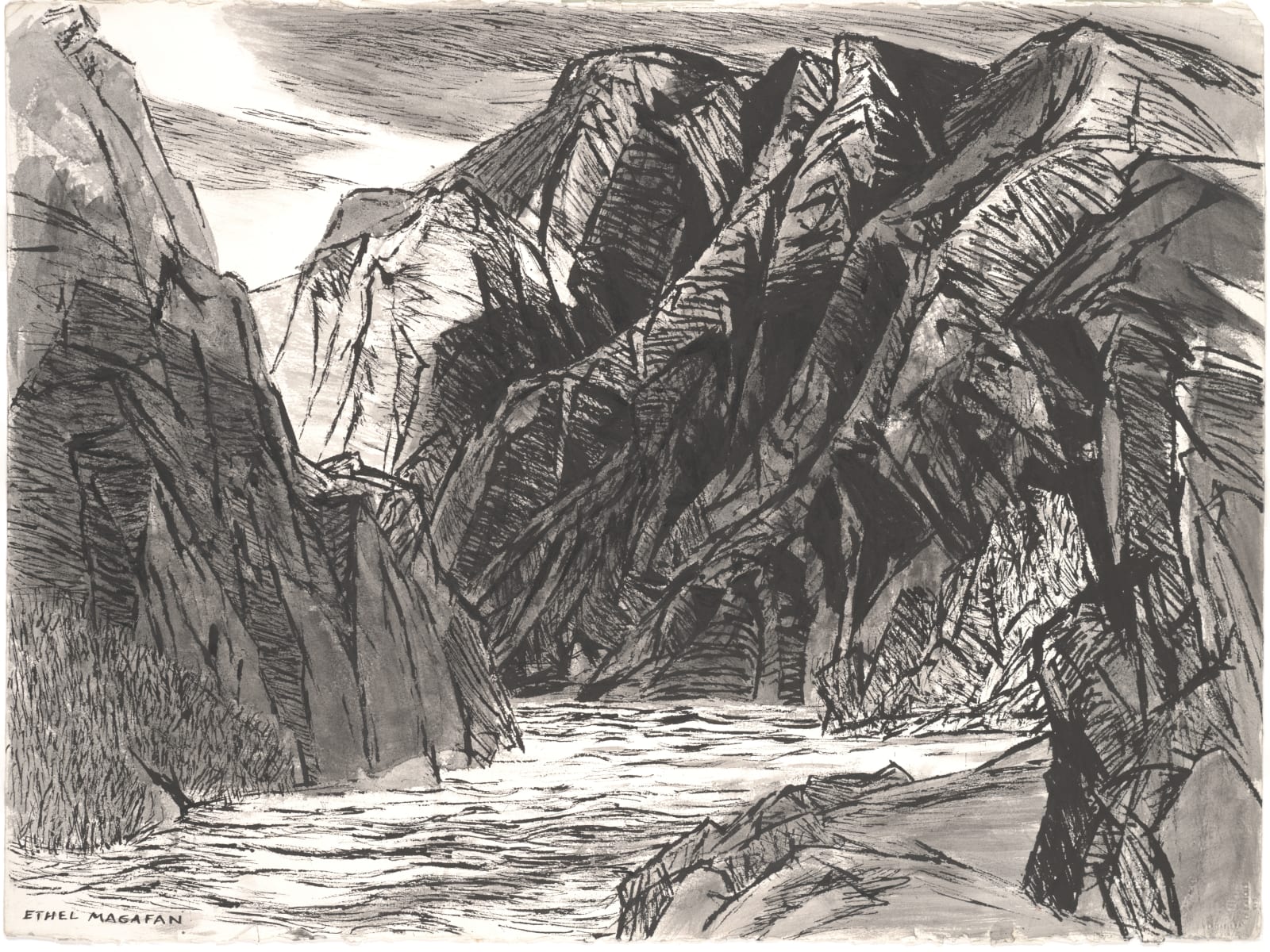 Ethel Magafan, Crystal Dam Site, 1971