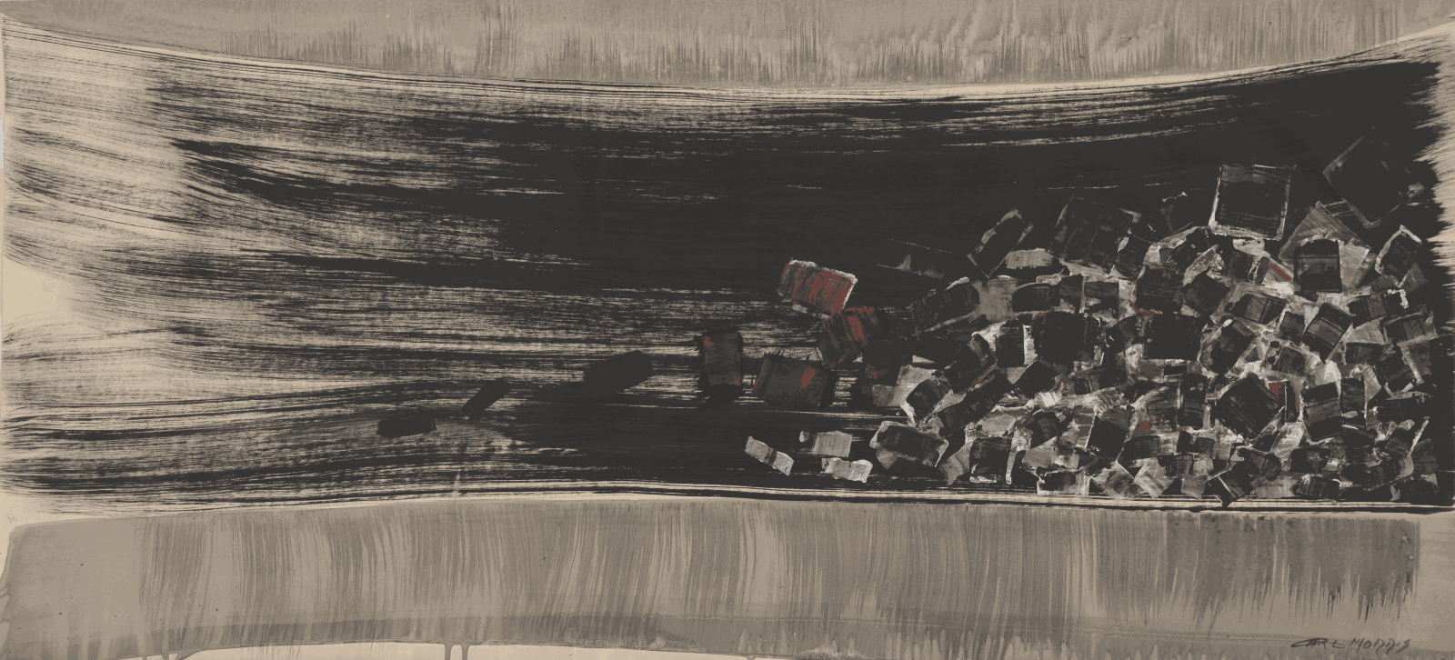 Carl Morris, Black Canyon #2, 1969