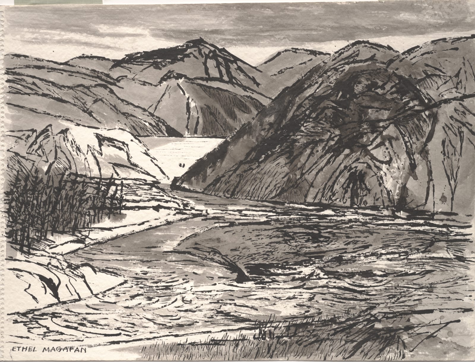 Ethel Magafan, Gibson Dam #1, 1971