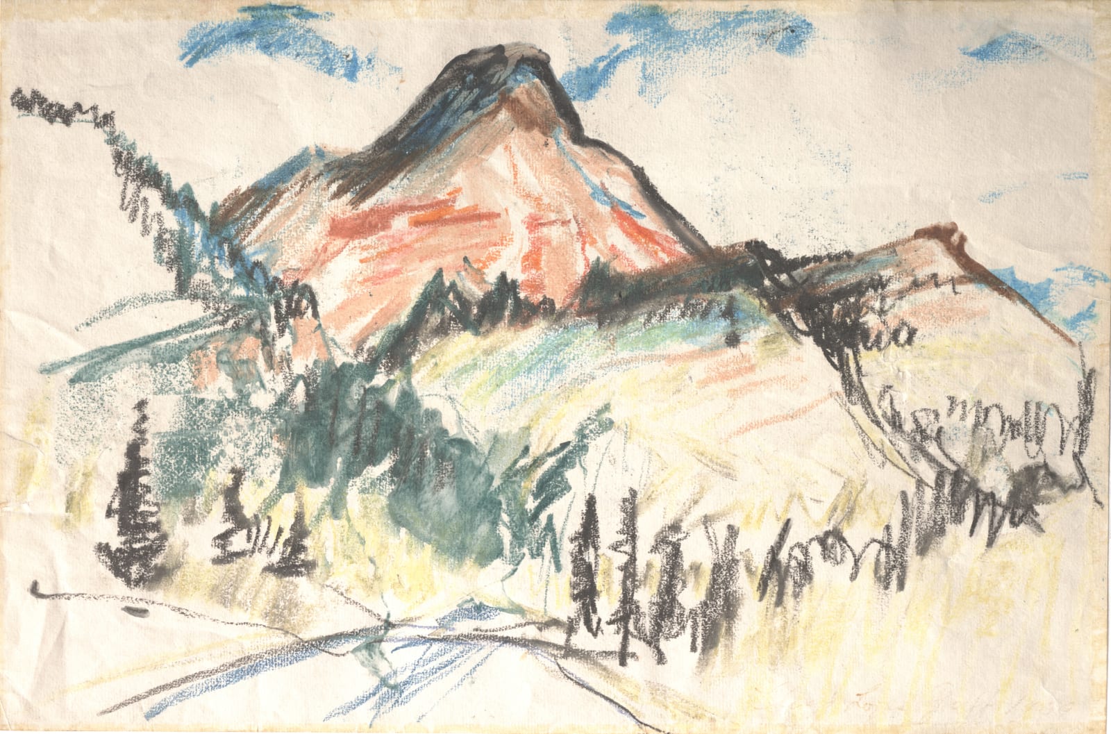 Lloyd Lozes Goff, Red Mountain - 1, 1969